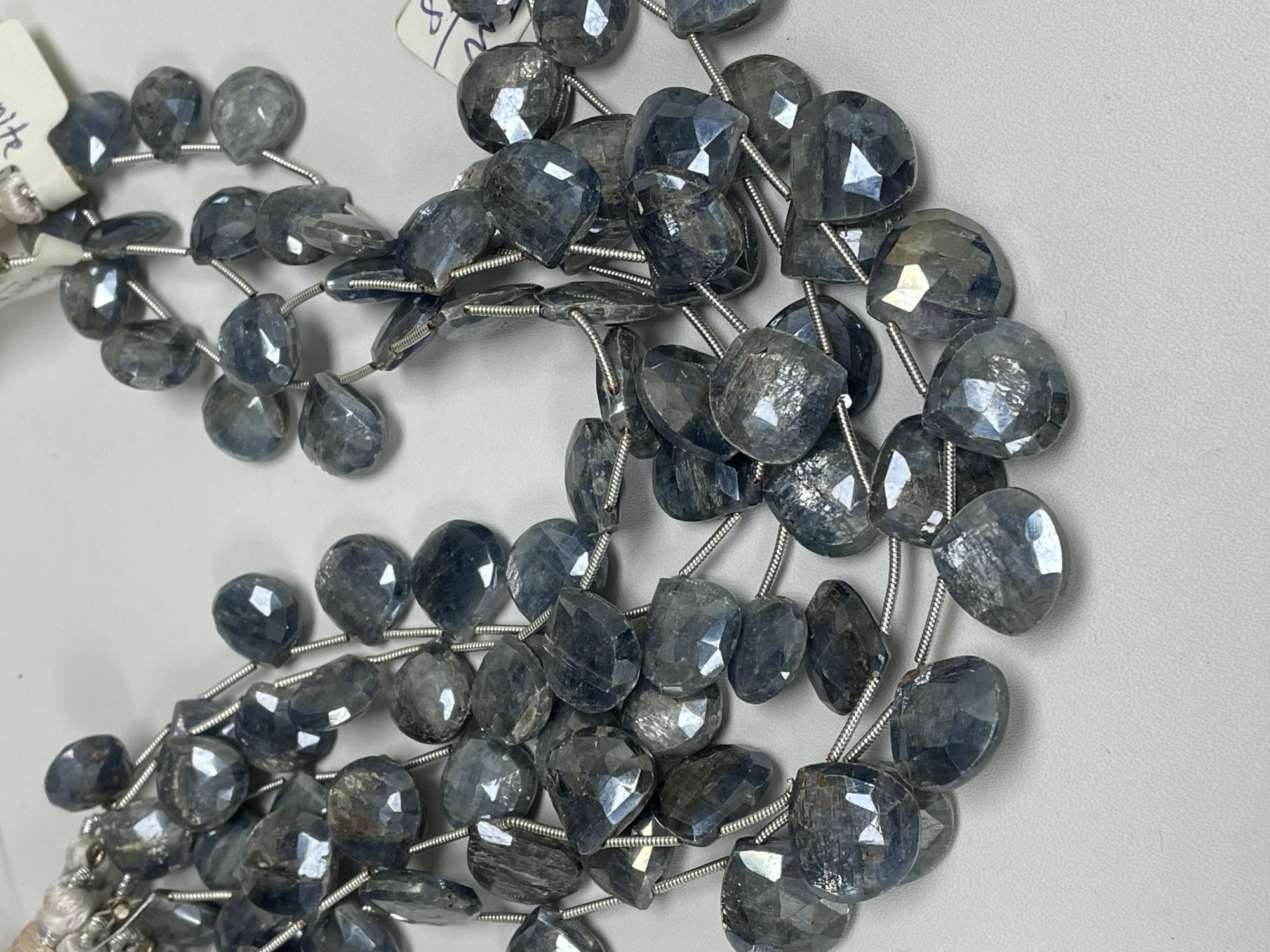 Coated Kyanite Heart Faceted