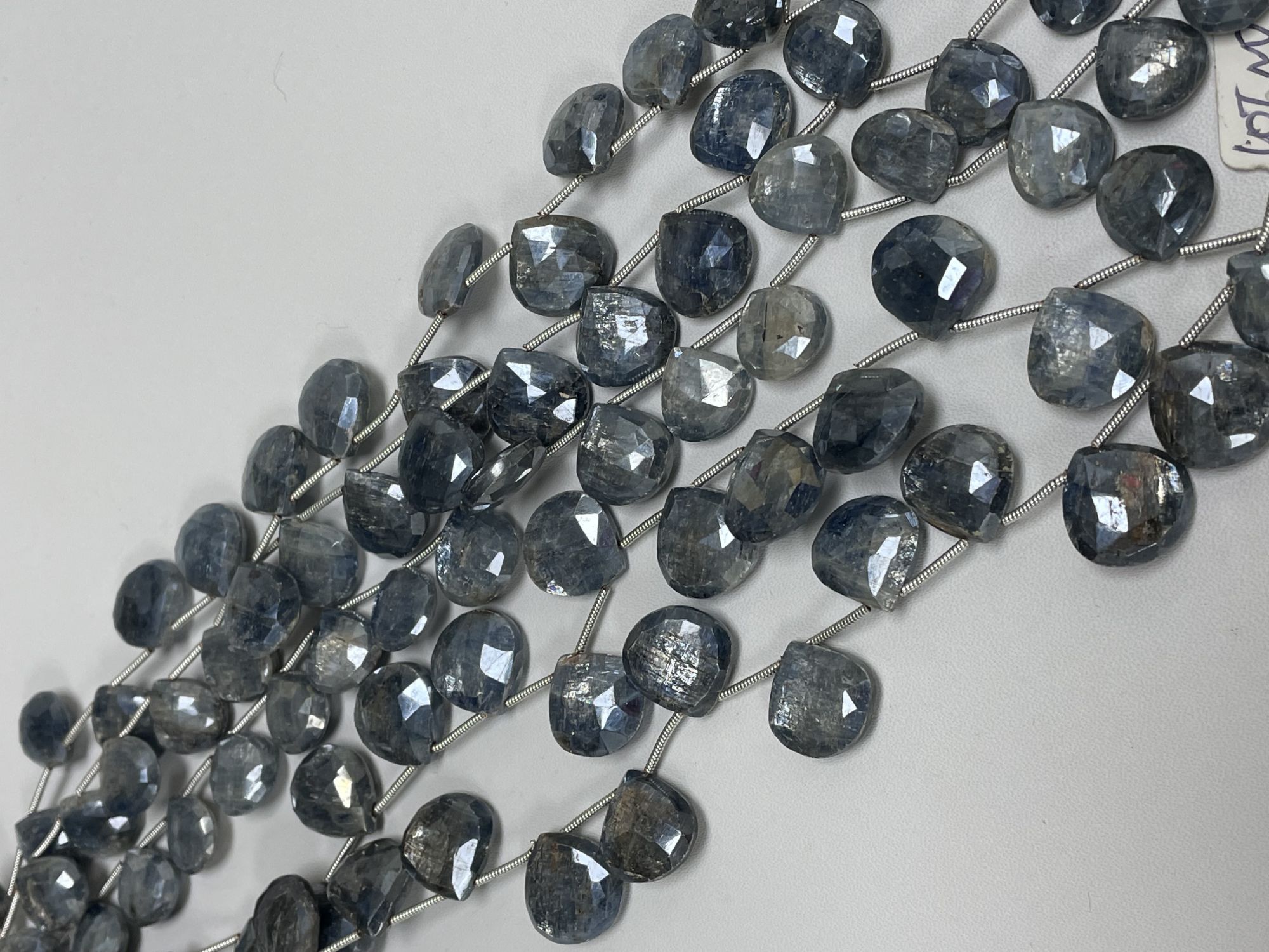 Coated Kyanite Heart Faceted