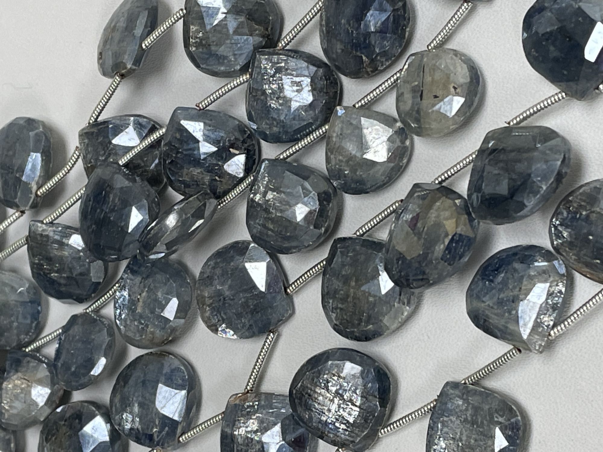 Coated Kyanite Heart Faceted