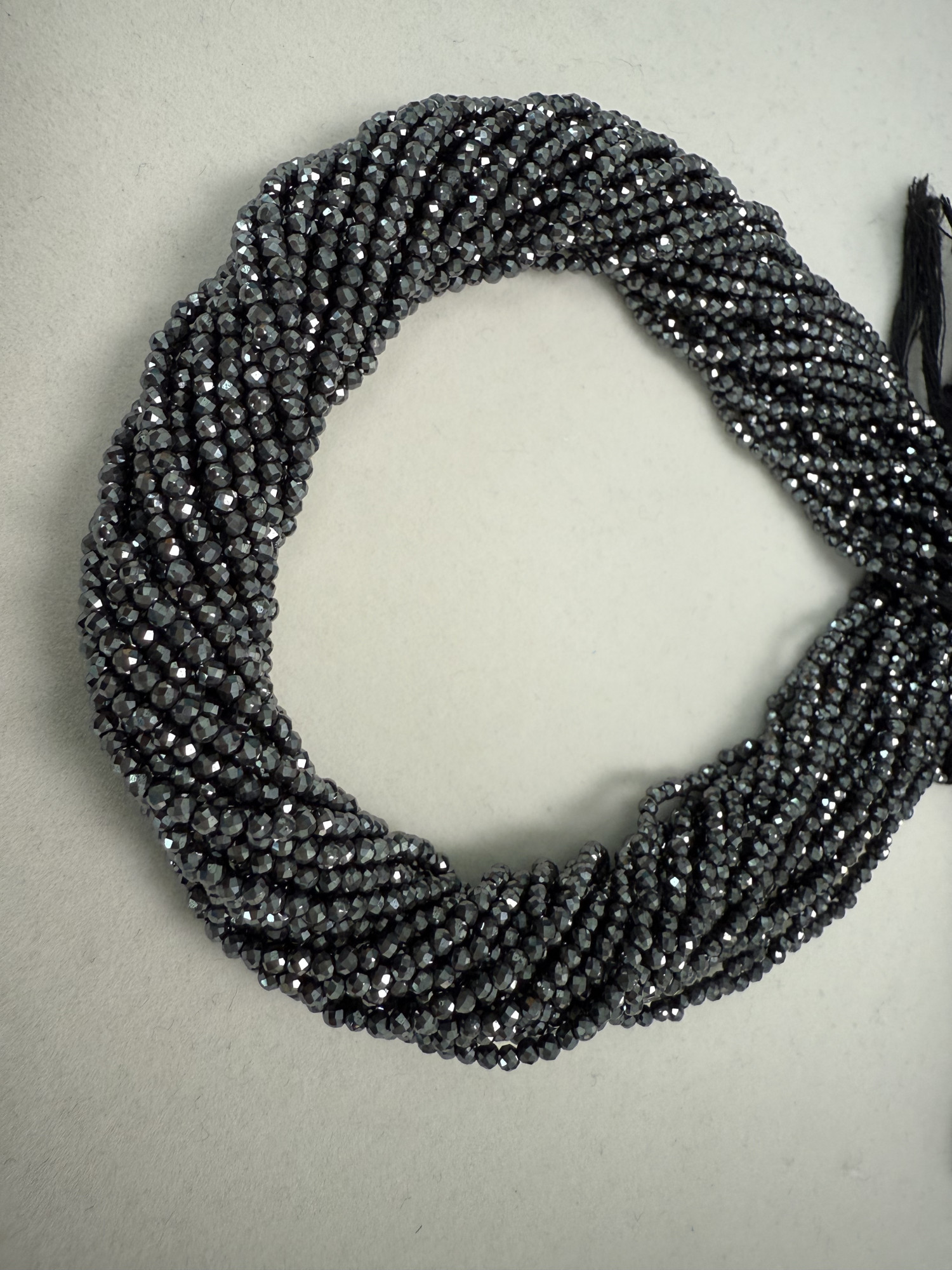 Hematite Rondelle Faceted
