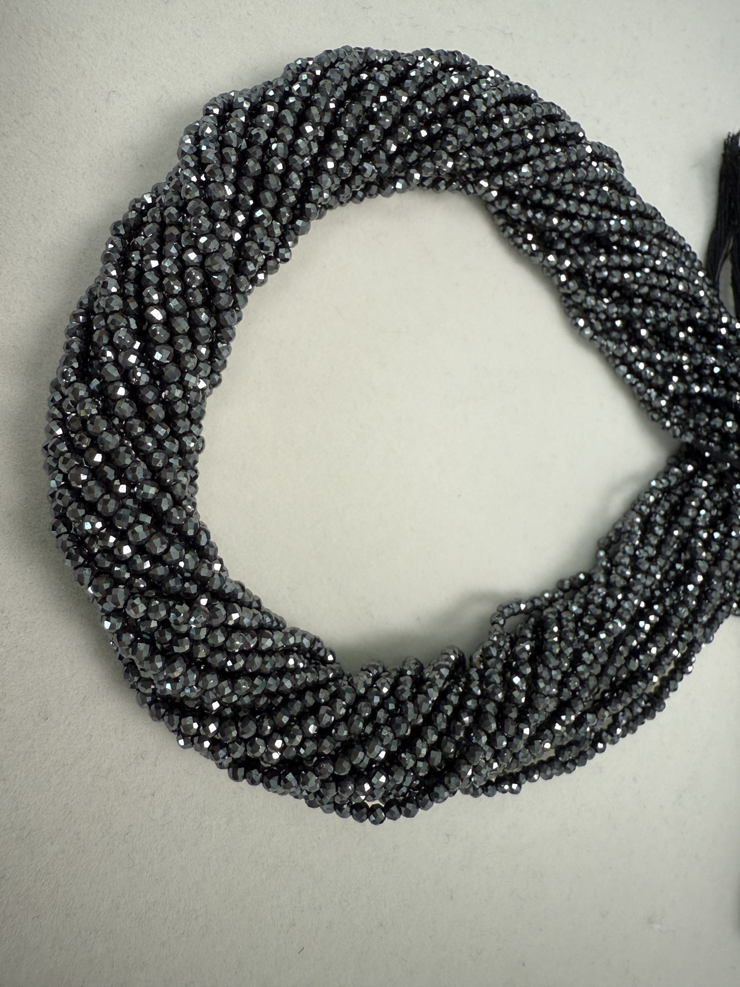 Hematite Rondelle Faceted