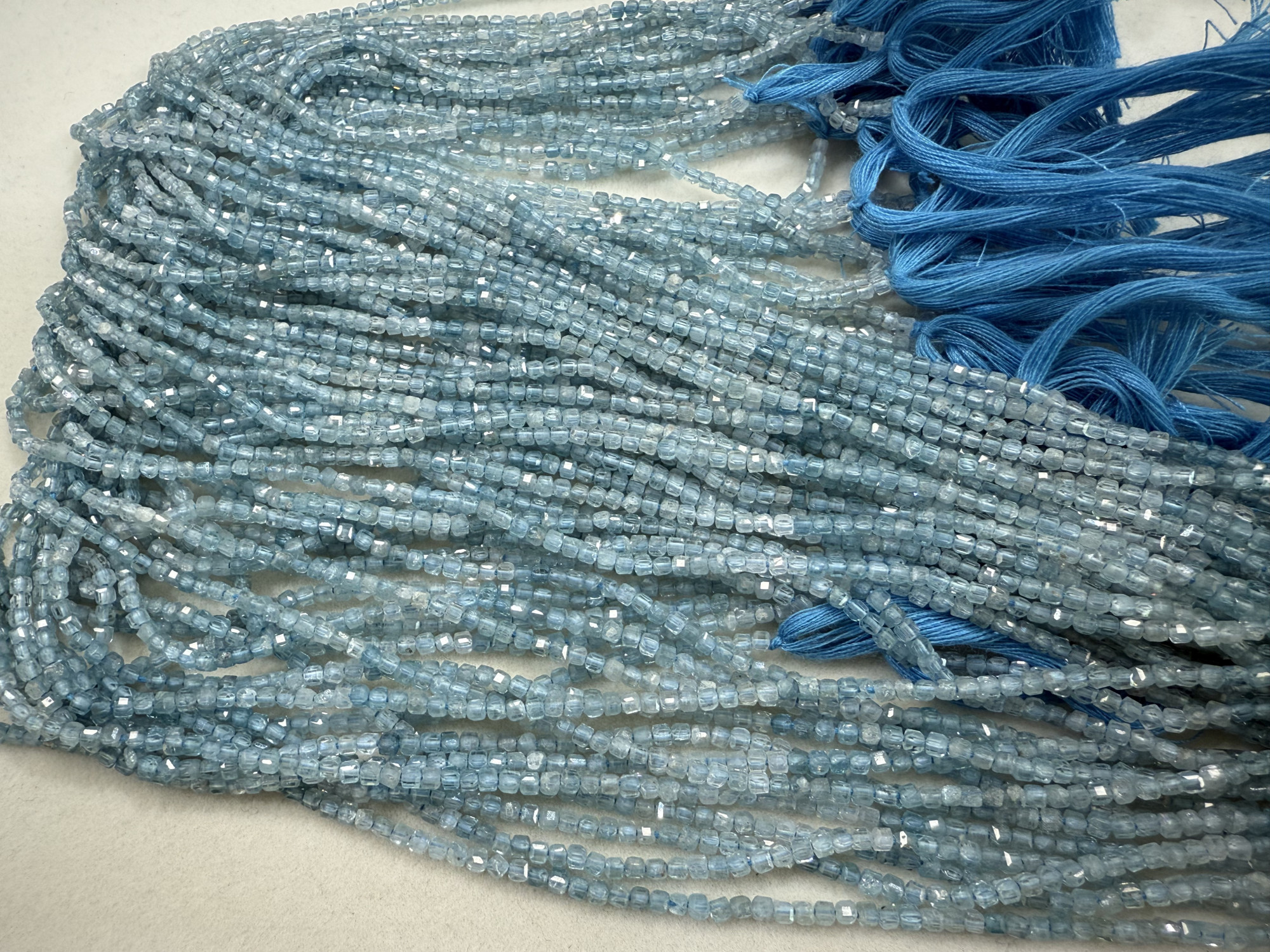 Shaded Zircon Cubes Faceted