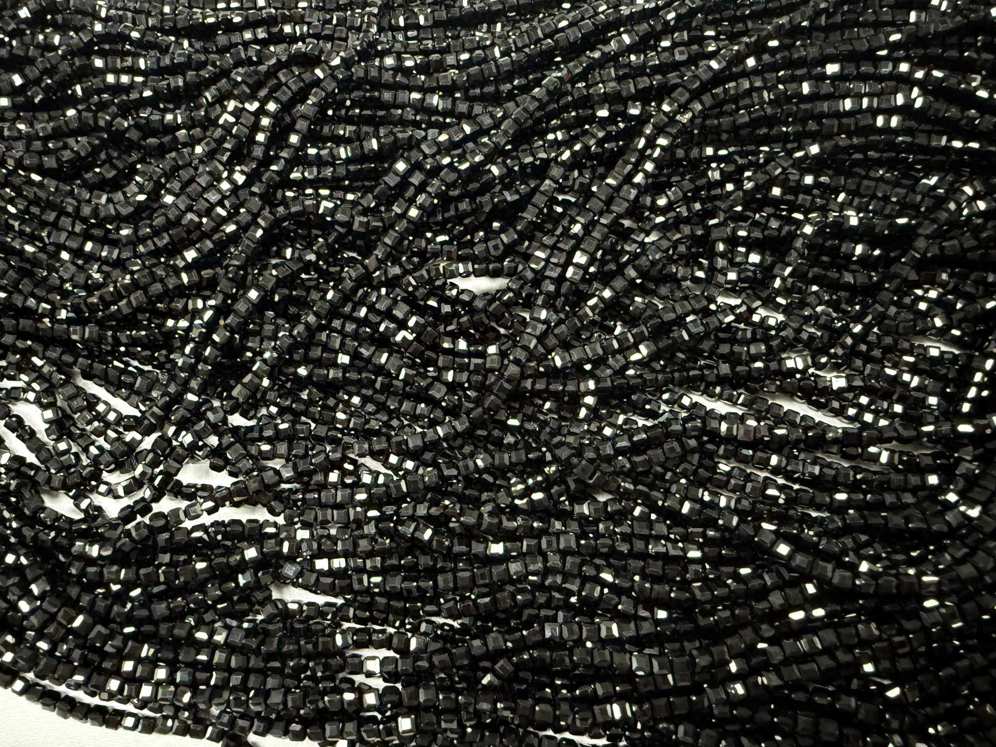 Black Onyx Cube faceted