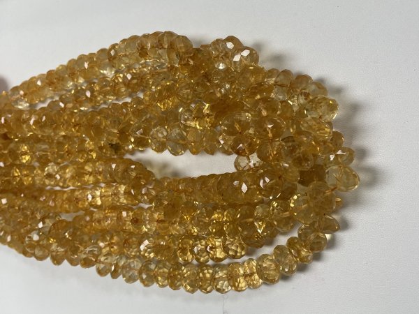 Citrine  Rondelle Faceted