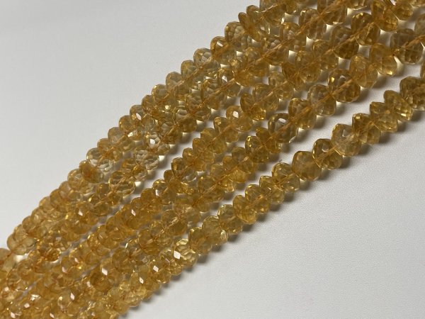 Citrine  Rondelle Faceted