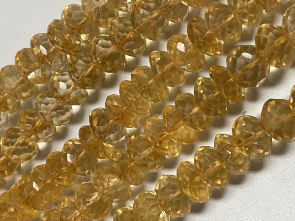 Citrine  Rondelle Faceted