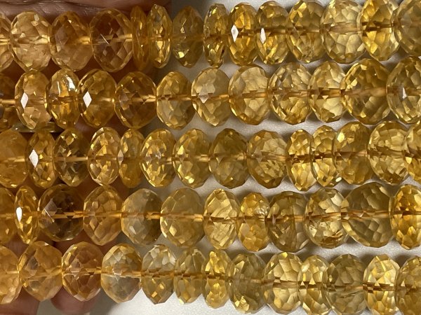 Citrine  Rondelle Faceted