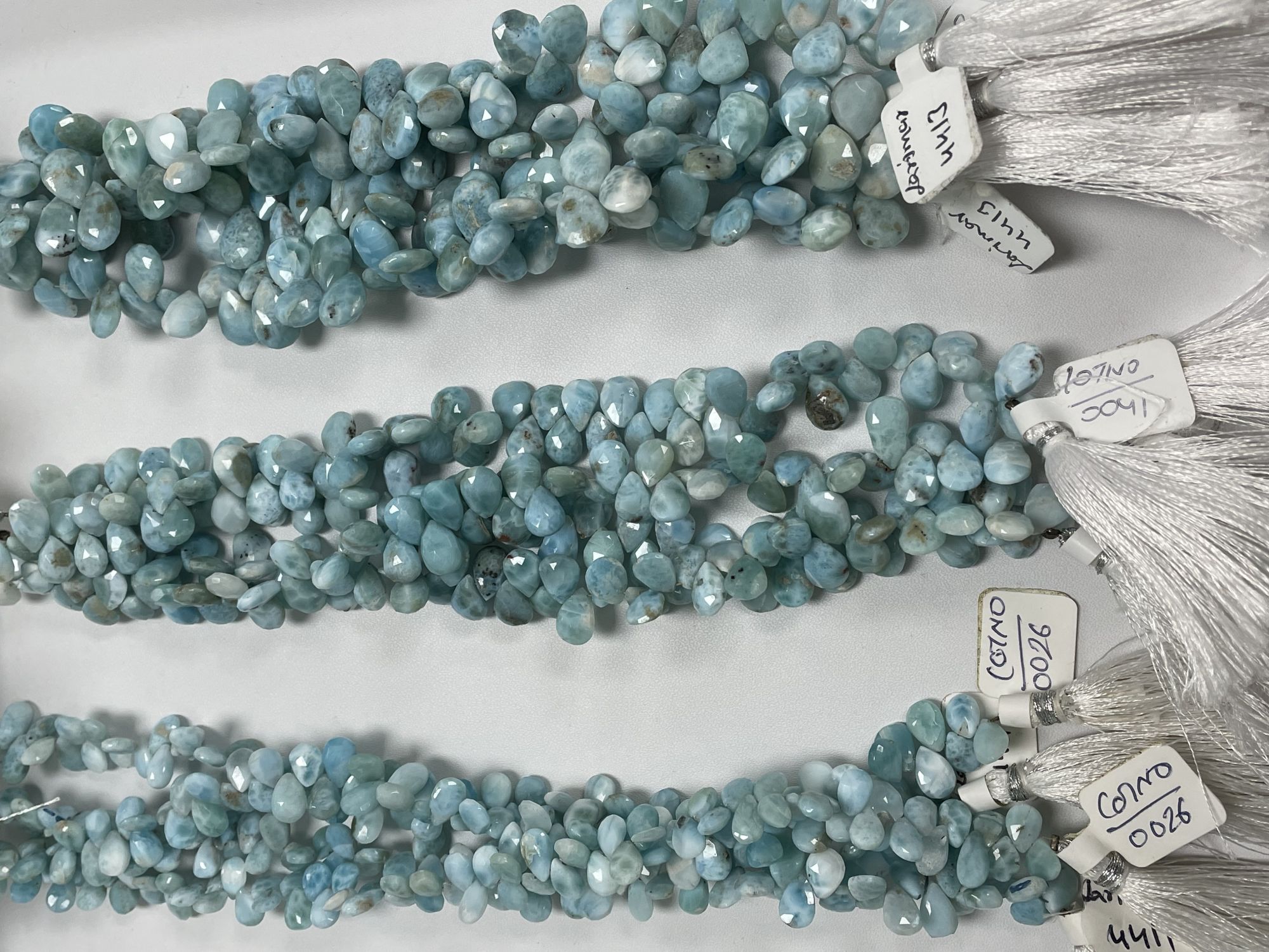 Larimar Pear Faceted