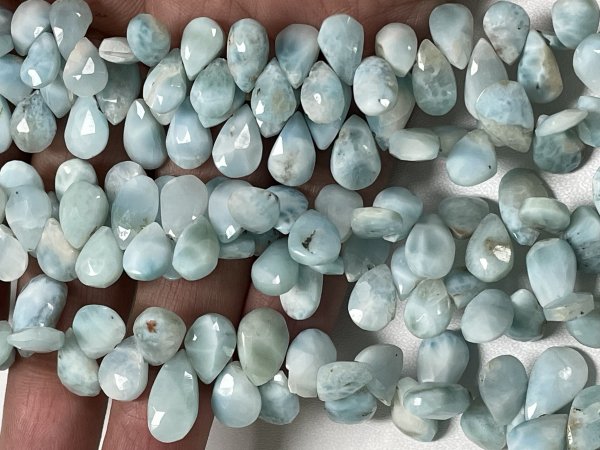 Larimar Pear Faceted