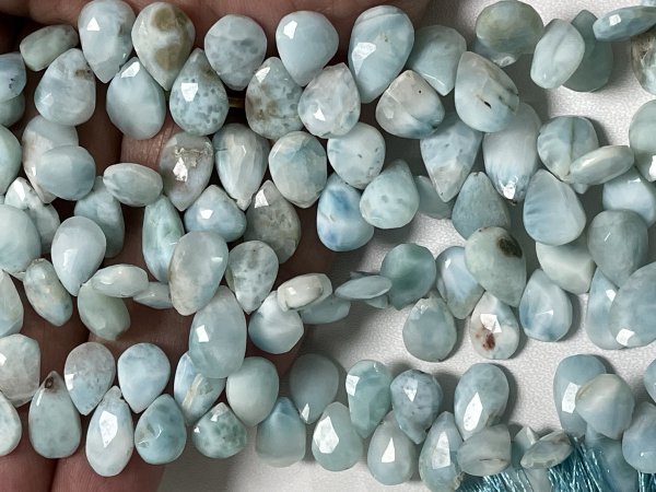 Larimar Pear Faceted