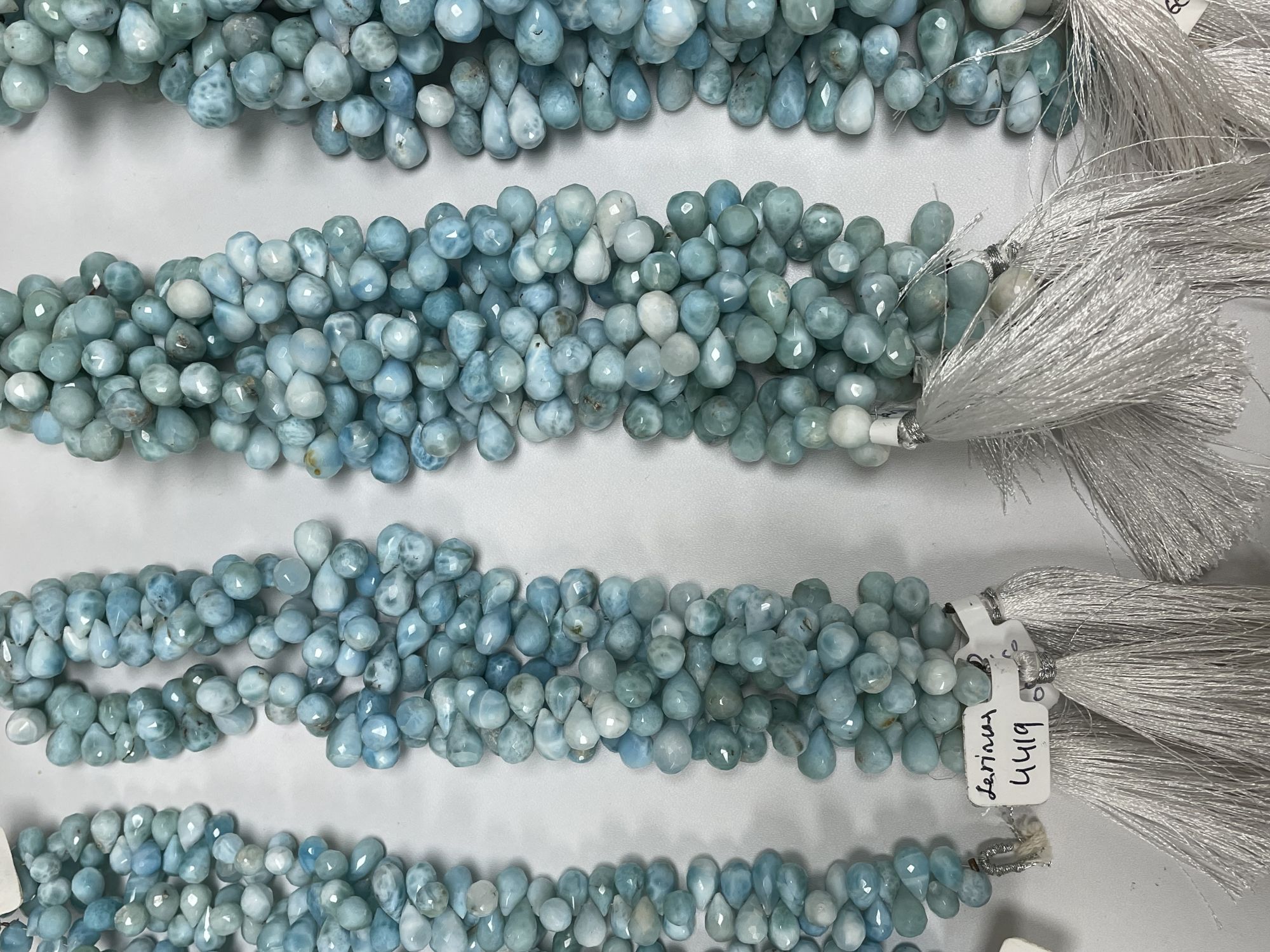 Larimar Drop Faceted