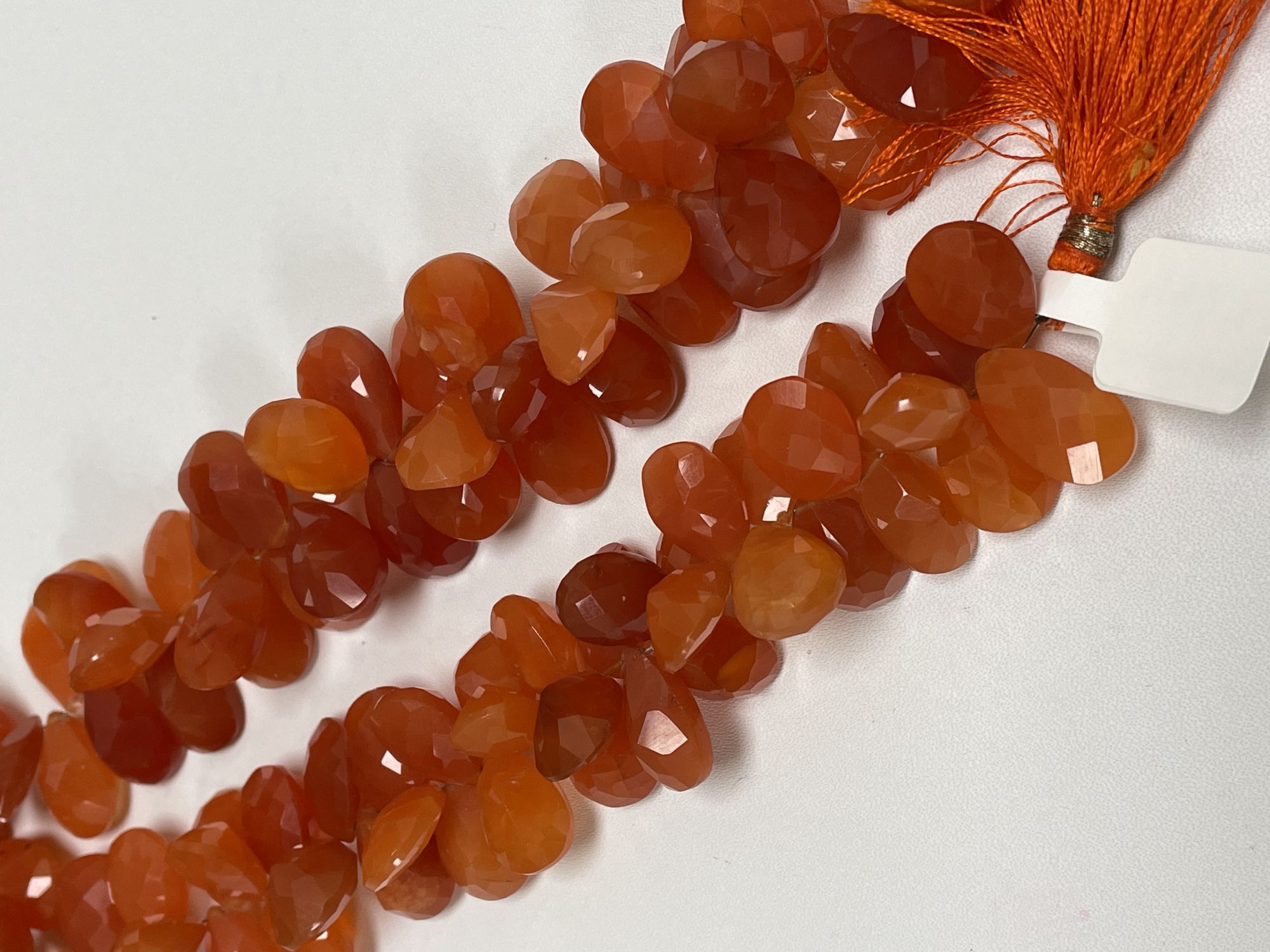 Carnelian Pear Faceted