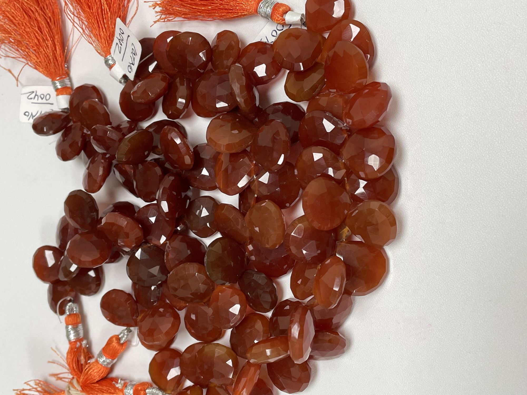 Carnelian Heart Faceted