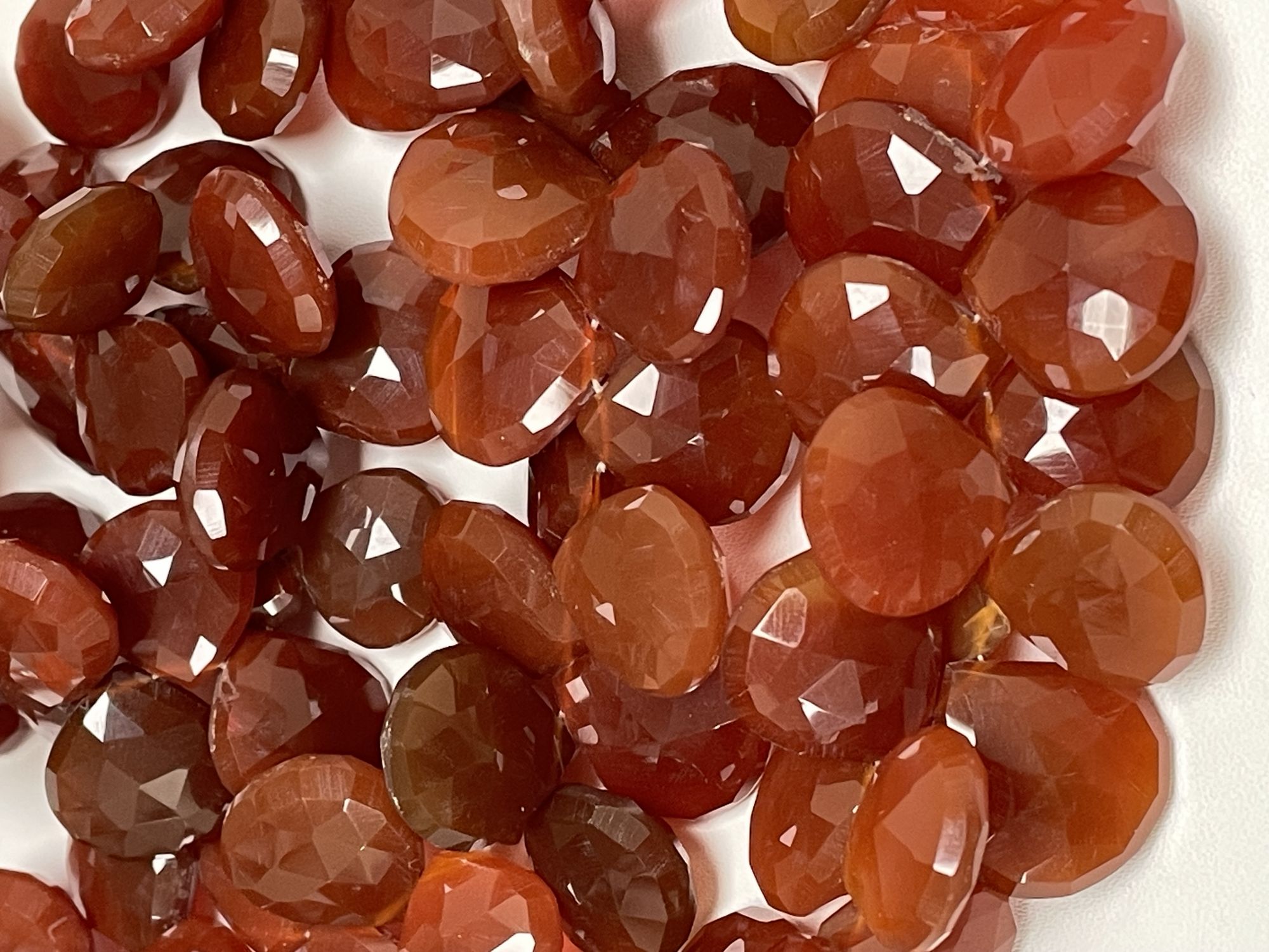 Carnelian Heart Faceted