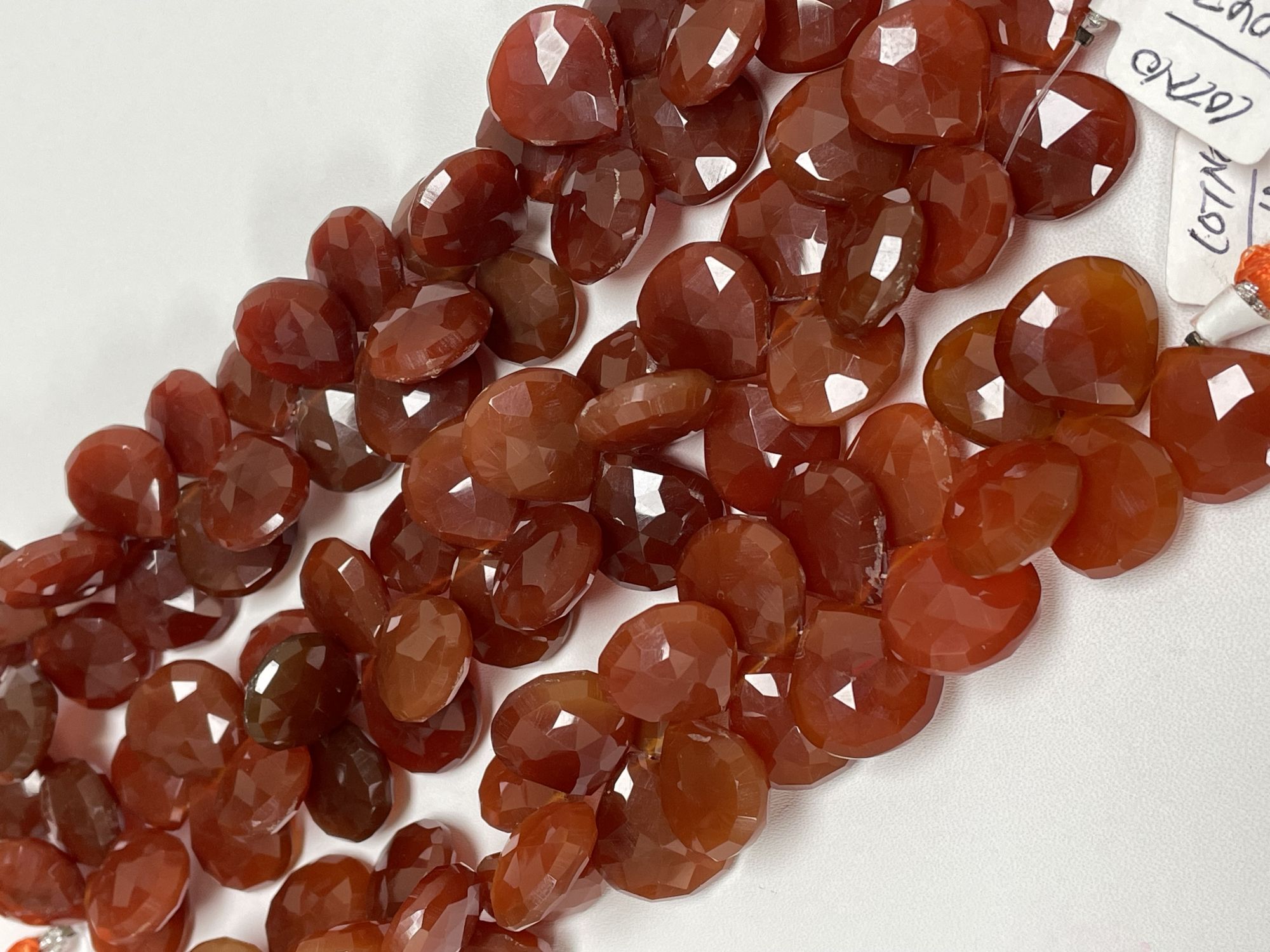 Carnelian Heart Faceted