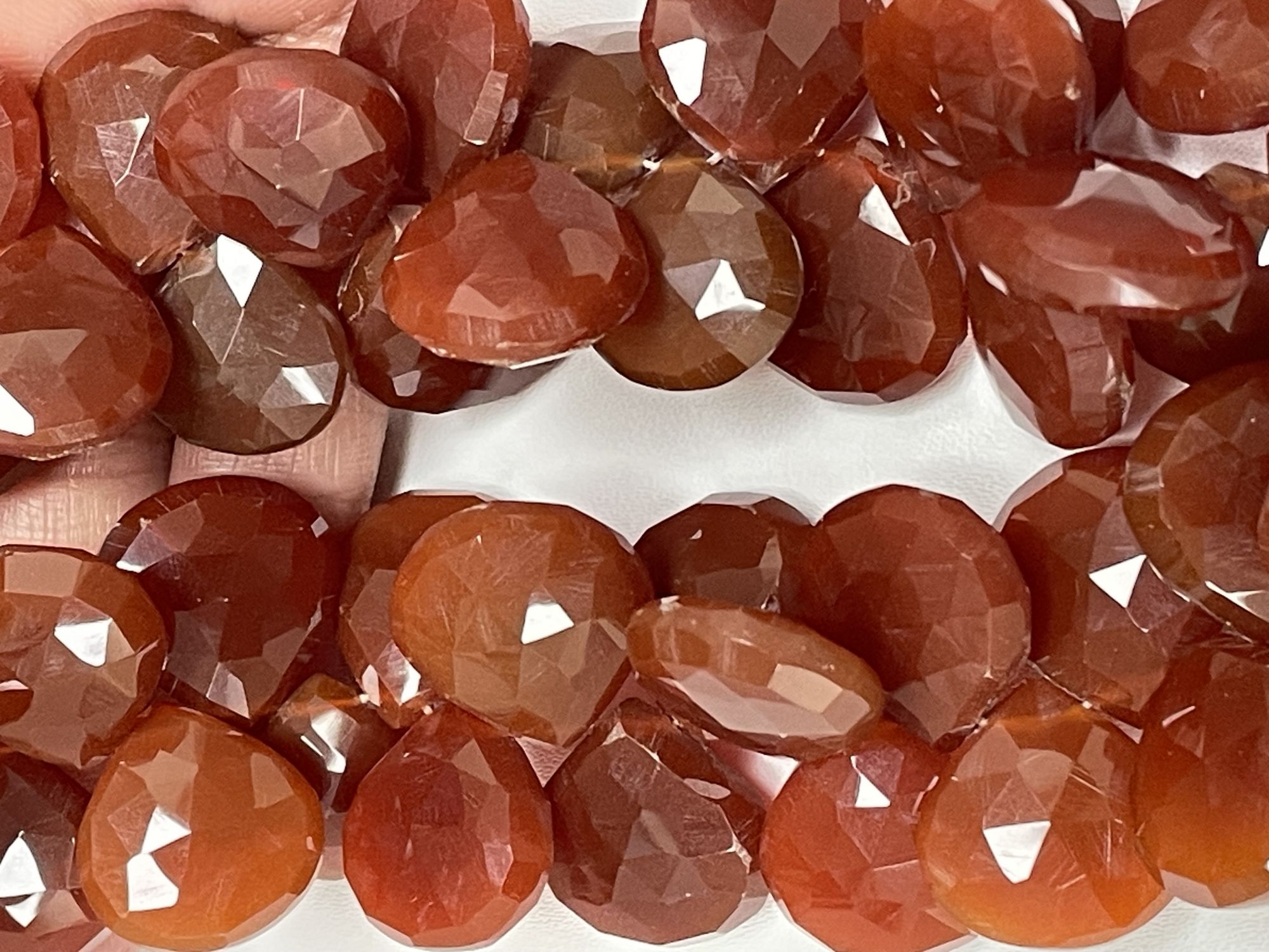 Carnelian Heart Faceted