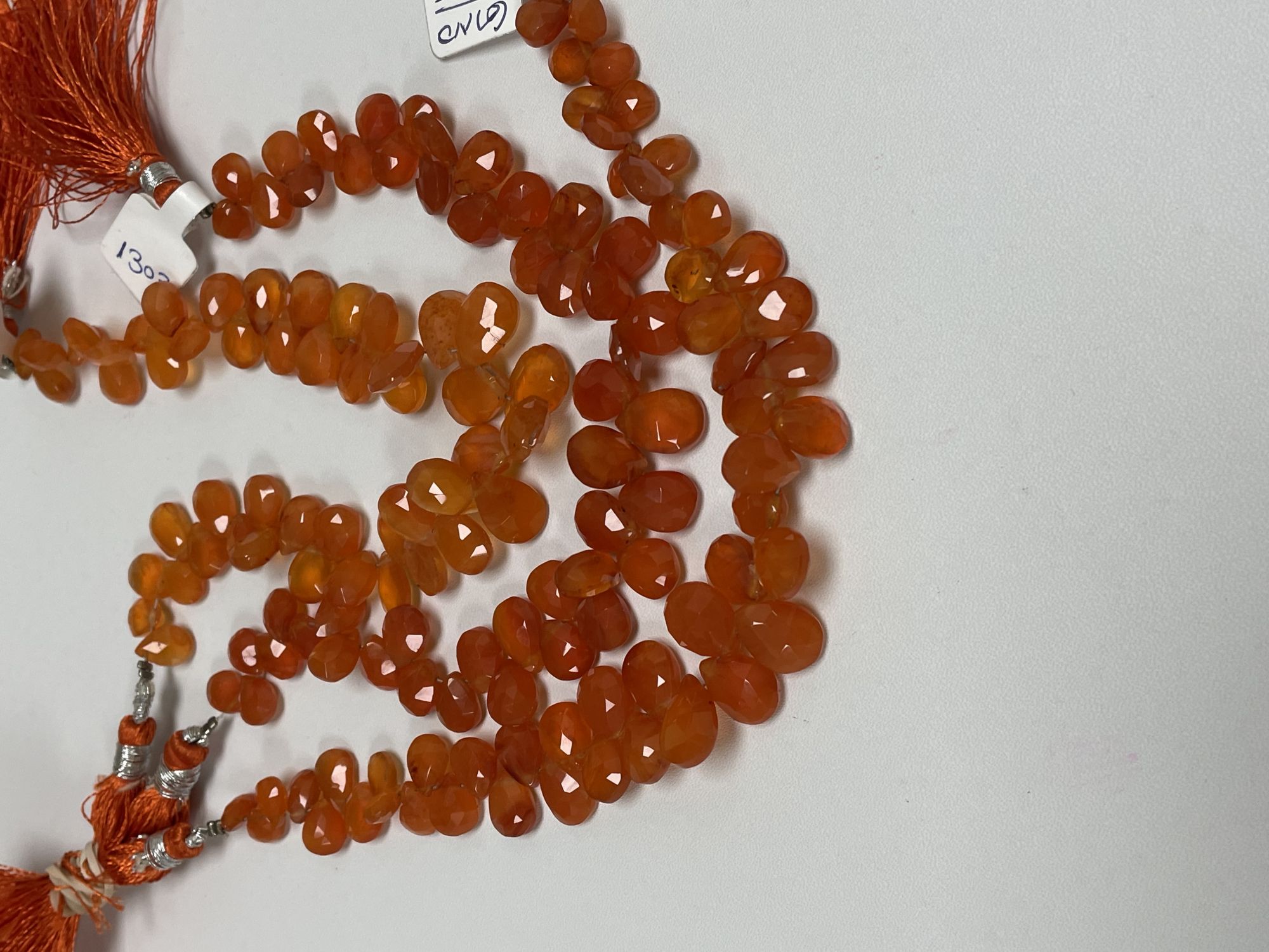 Carnelian Pear Faceted