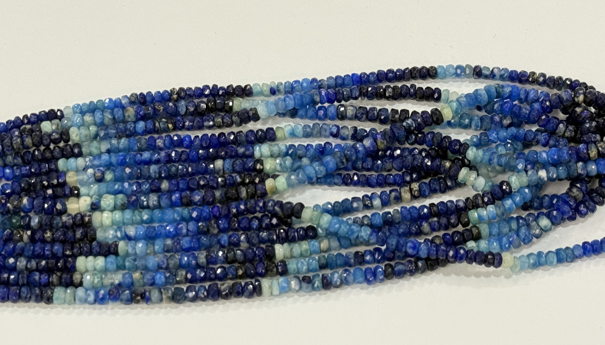 Natural Afghanite Faceted Rondelle Beads