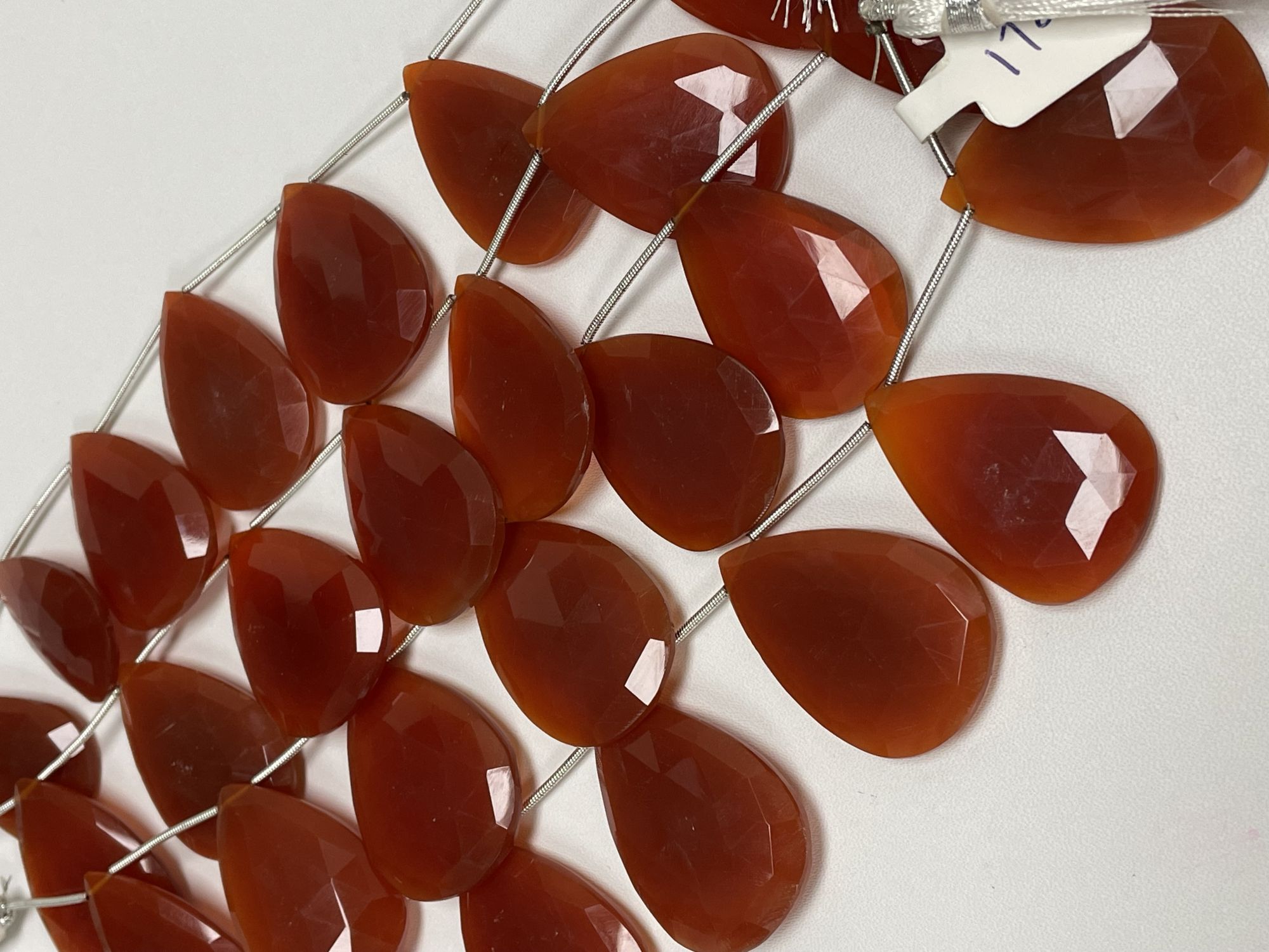 Carnelian Pear Faceted