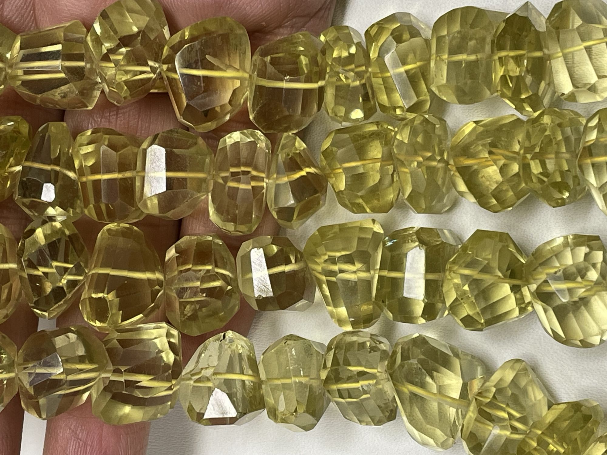 Lemon Quartz Nugget Faceted