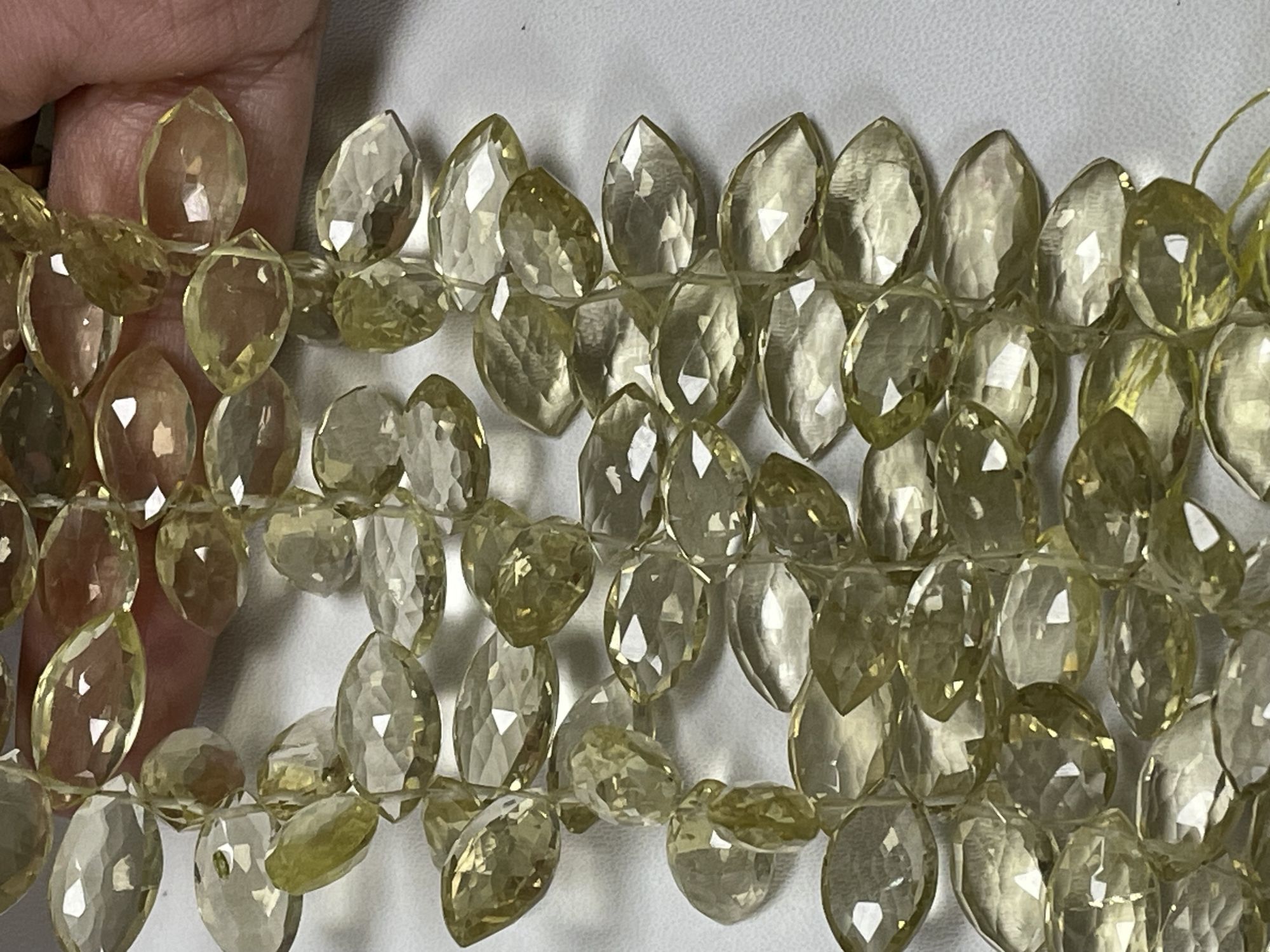 Lemon Quartz Marquise Faceted