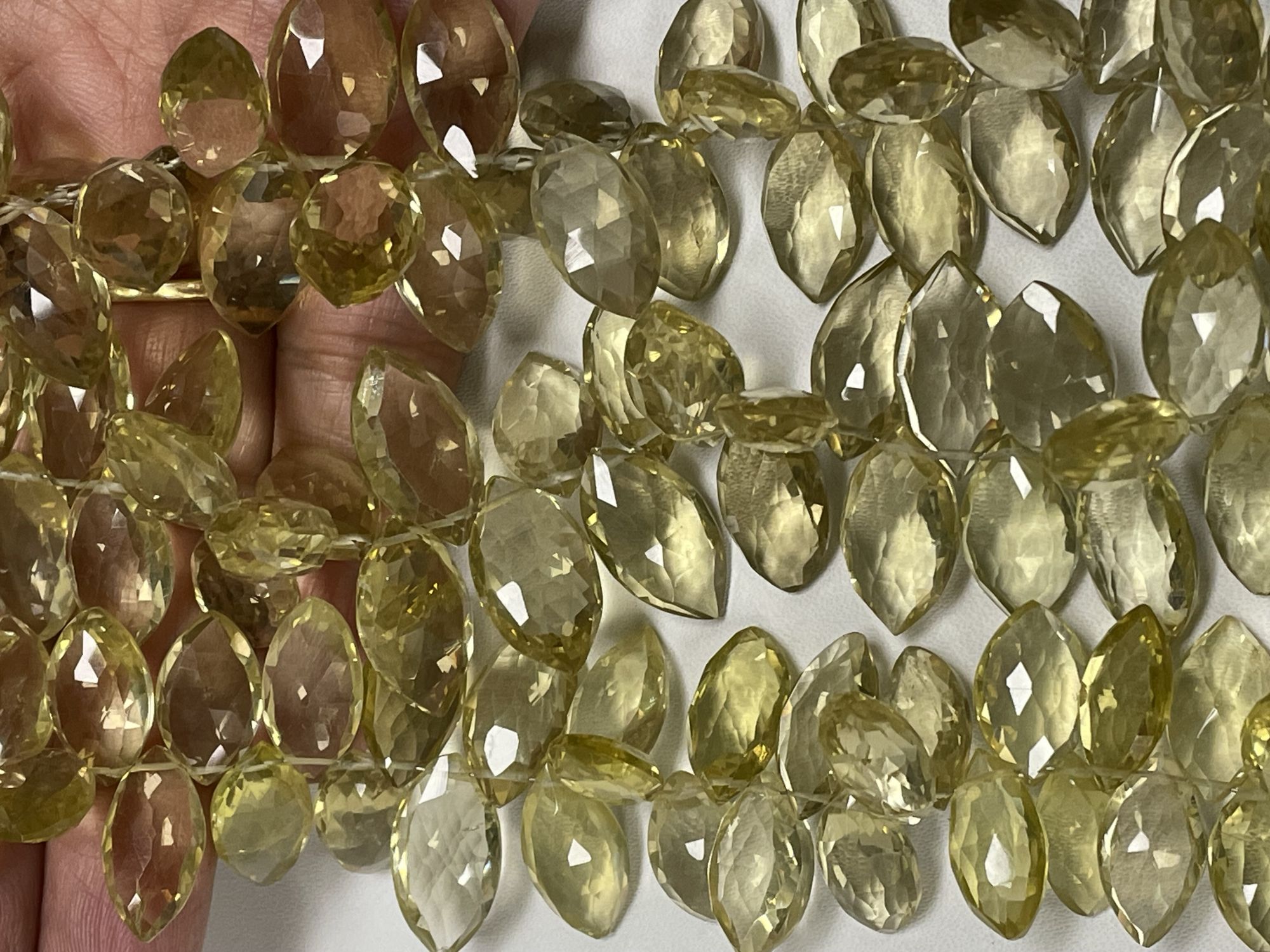 Lemon Quartz Marquise Faceted