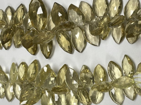 Lemon Quartz Marquise Faceted