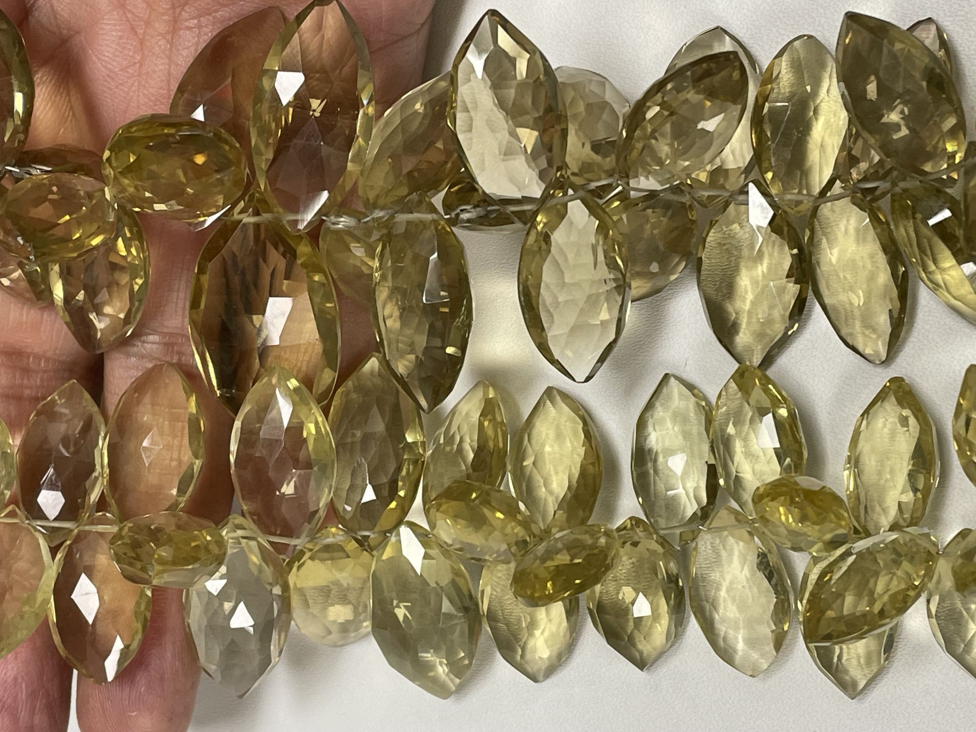 Lemon Quartz Marquise Faceted