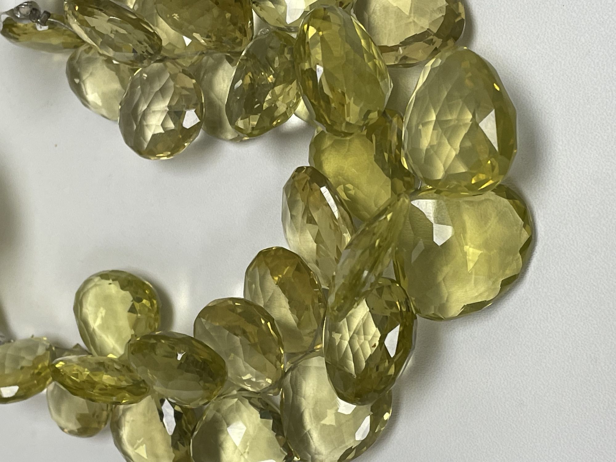 Lemon Quartz Heart Faceted