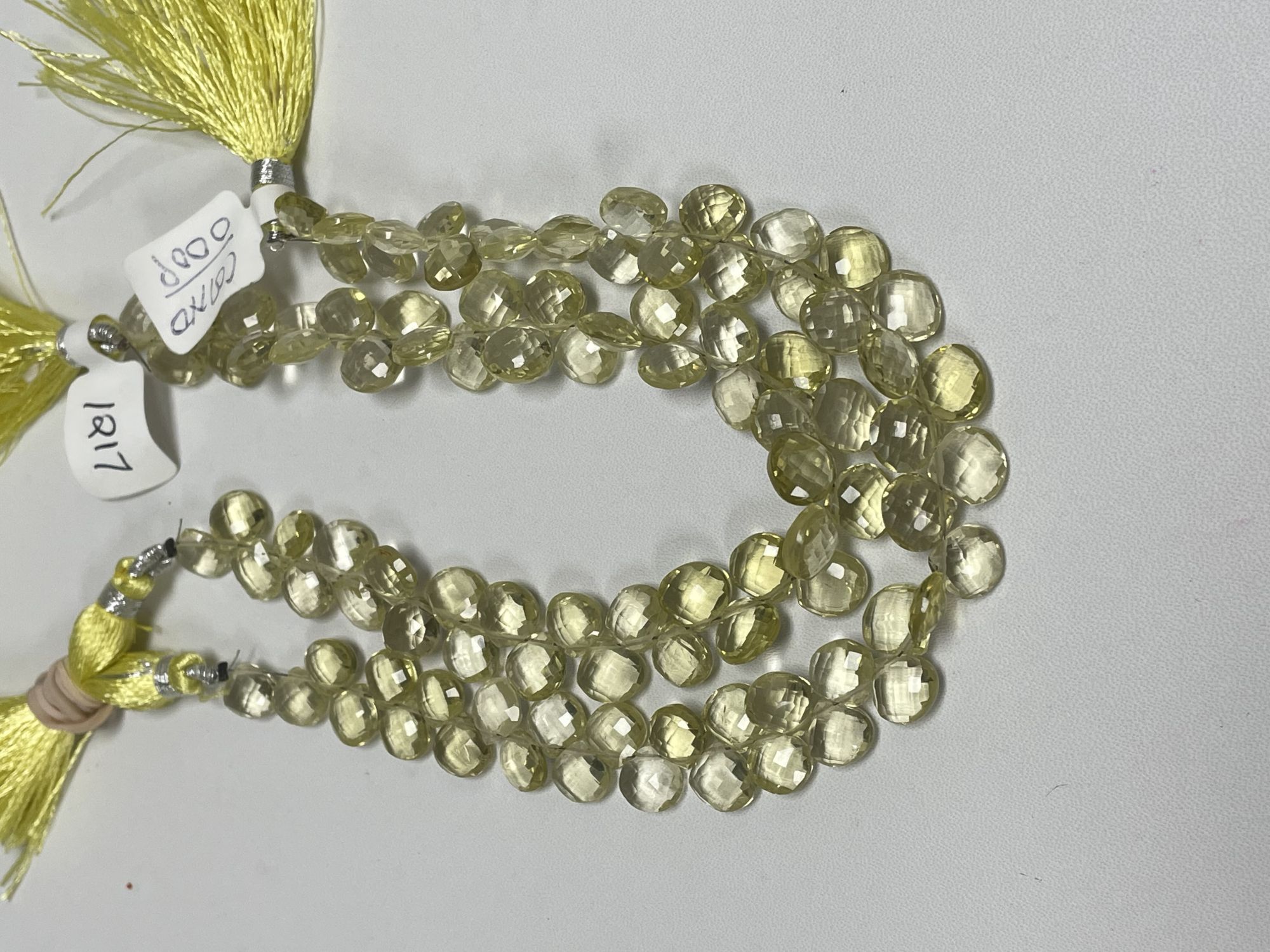 Lemon Quartz Heart Faceted