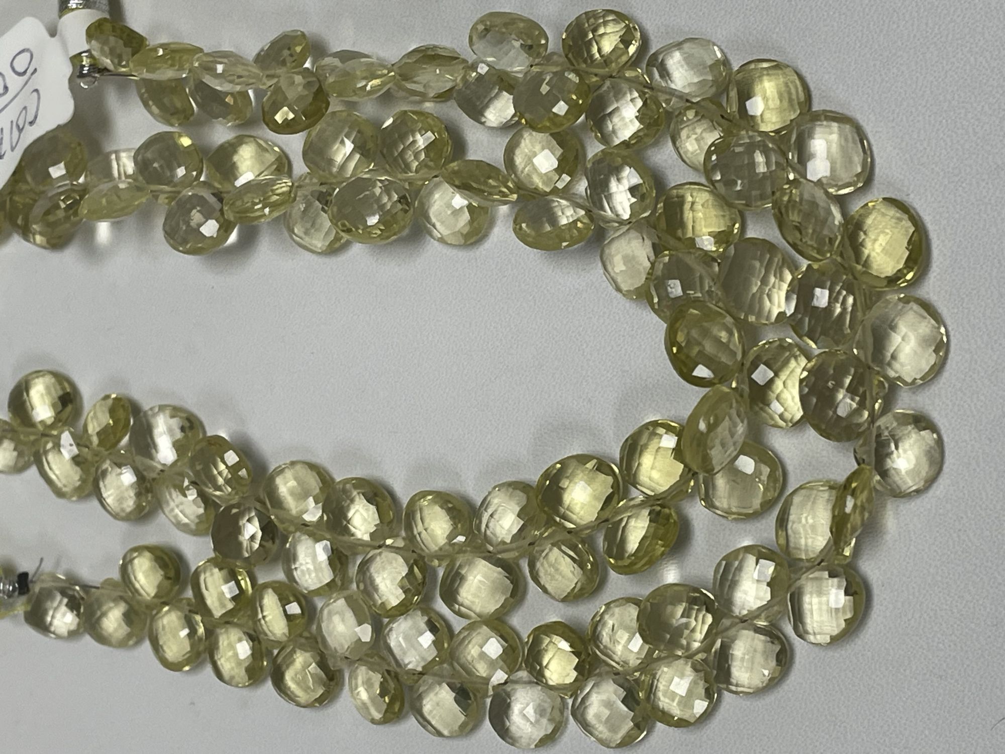 Lemon Quartz Heart Faceted