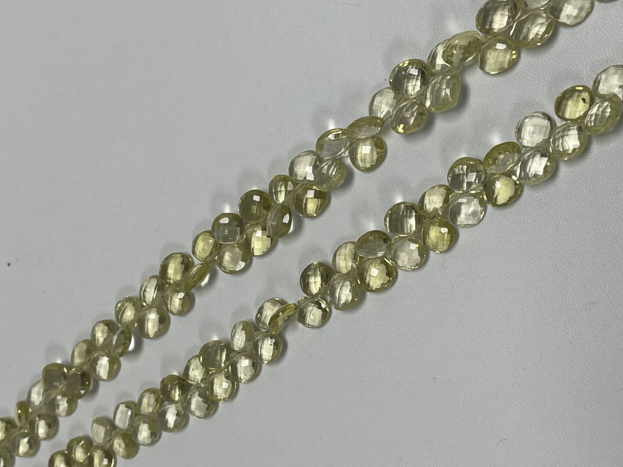 Lemon Quartz Heart Faceted