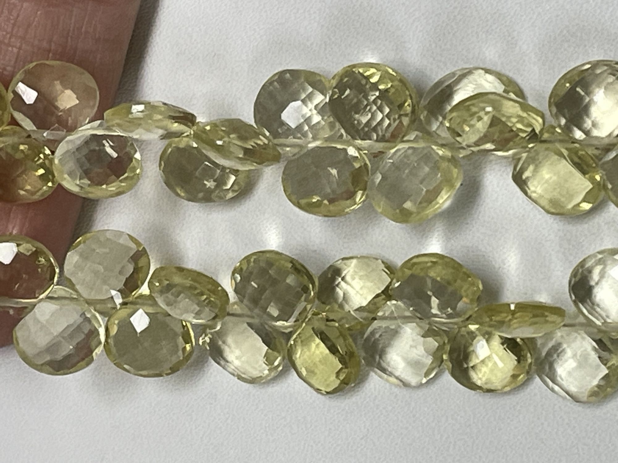 Lemon Quartz Heart Faceted