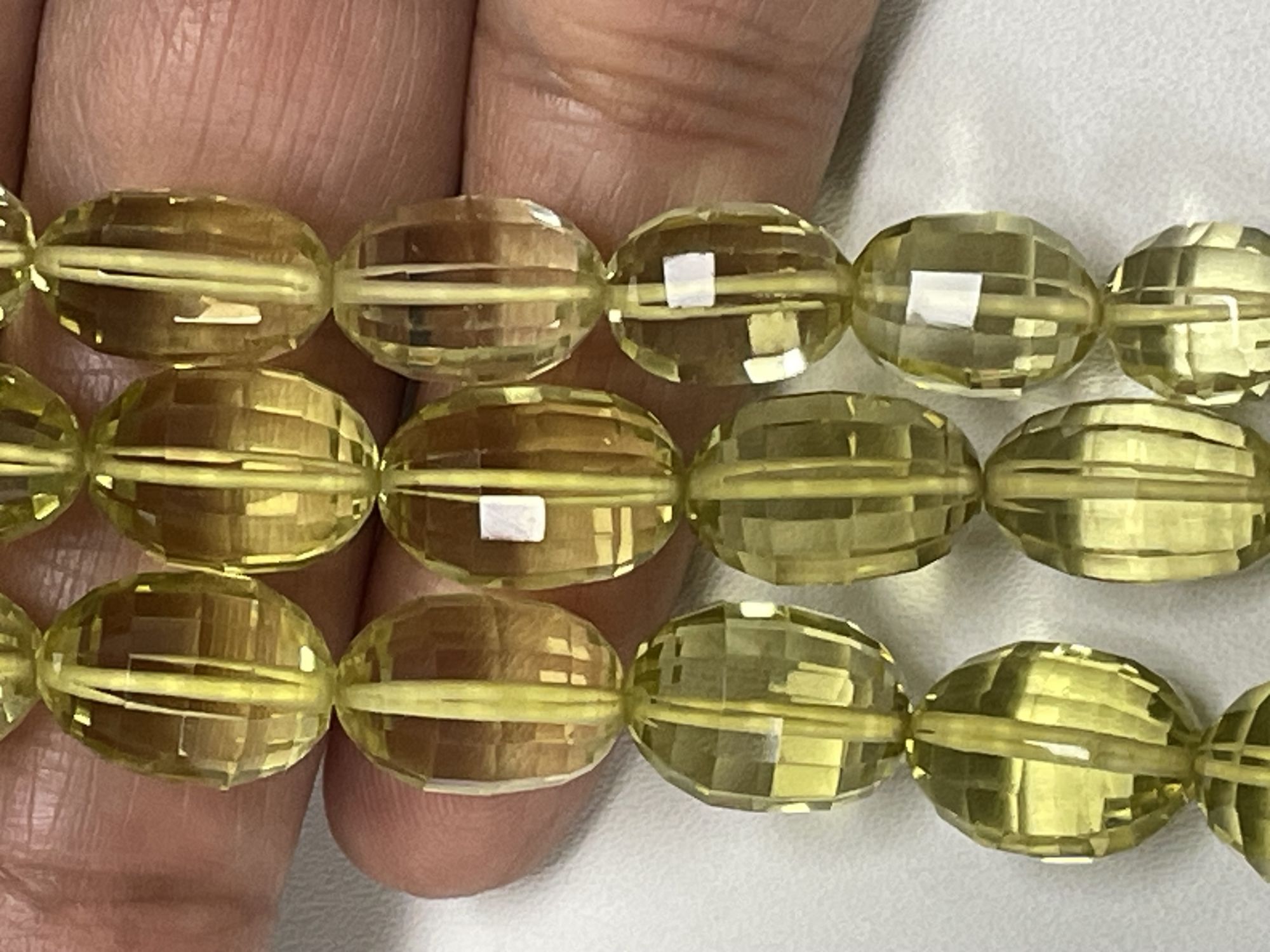 Lemon Quartz Oval Faceted