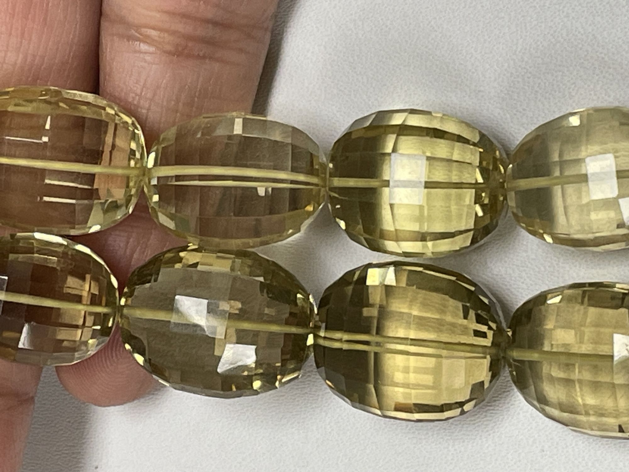 Lemon Quartz Oval Faceted