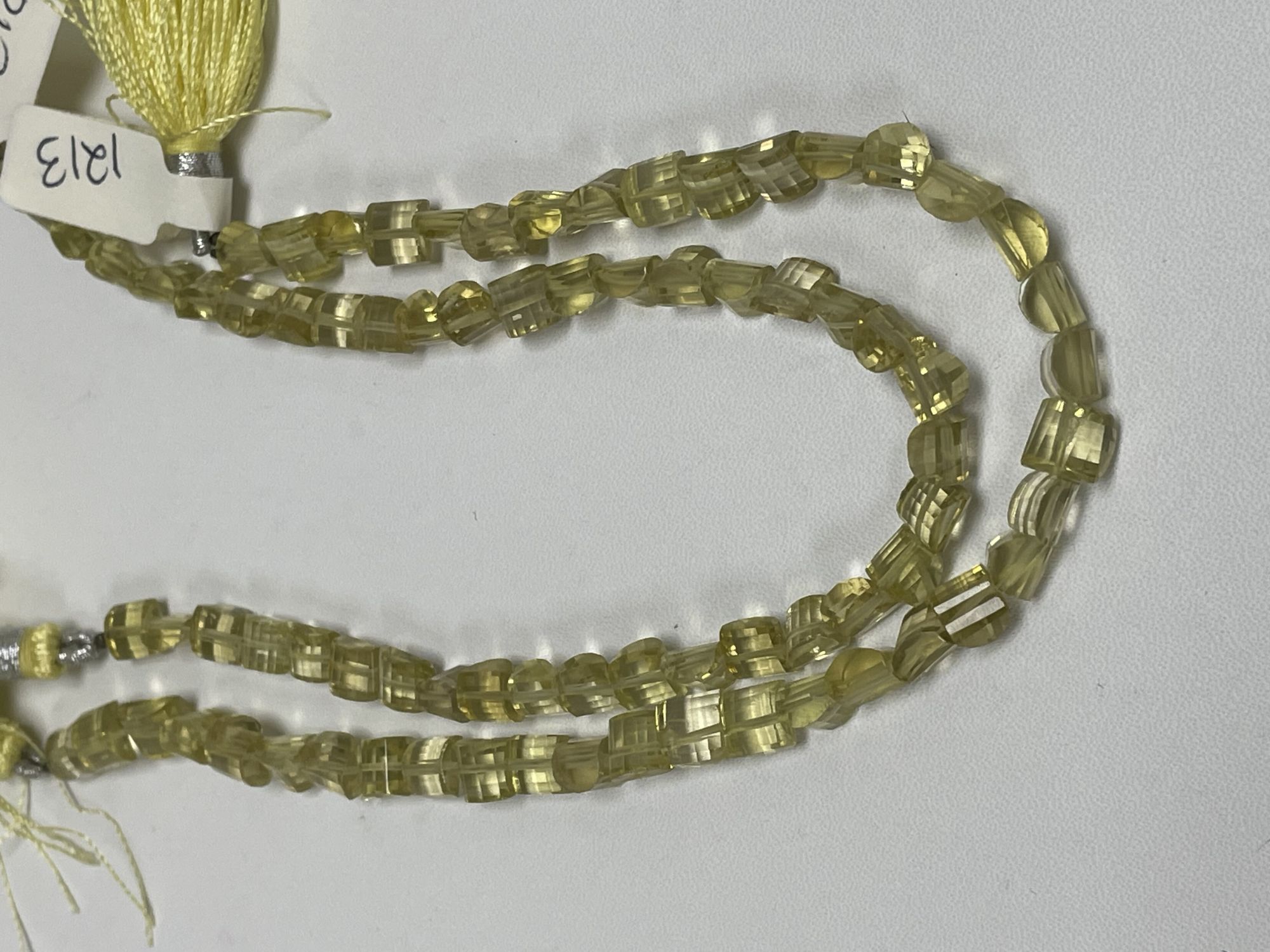 Lemon Quartz Funky Cut Faceted