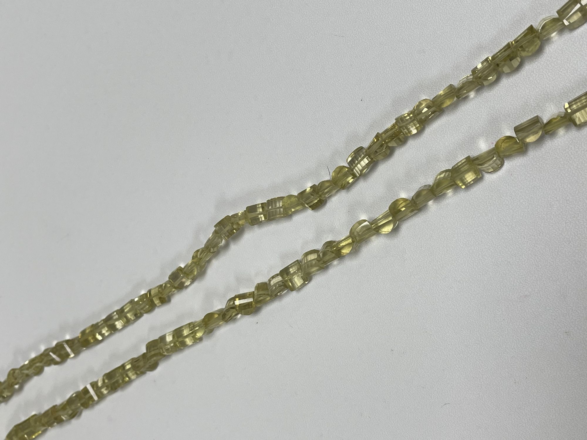 Lemon Quartz Funky Cut Faceted