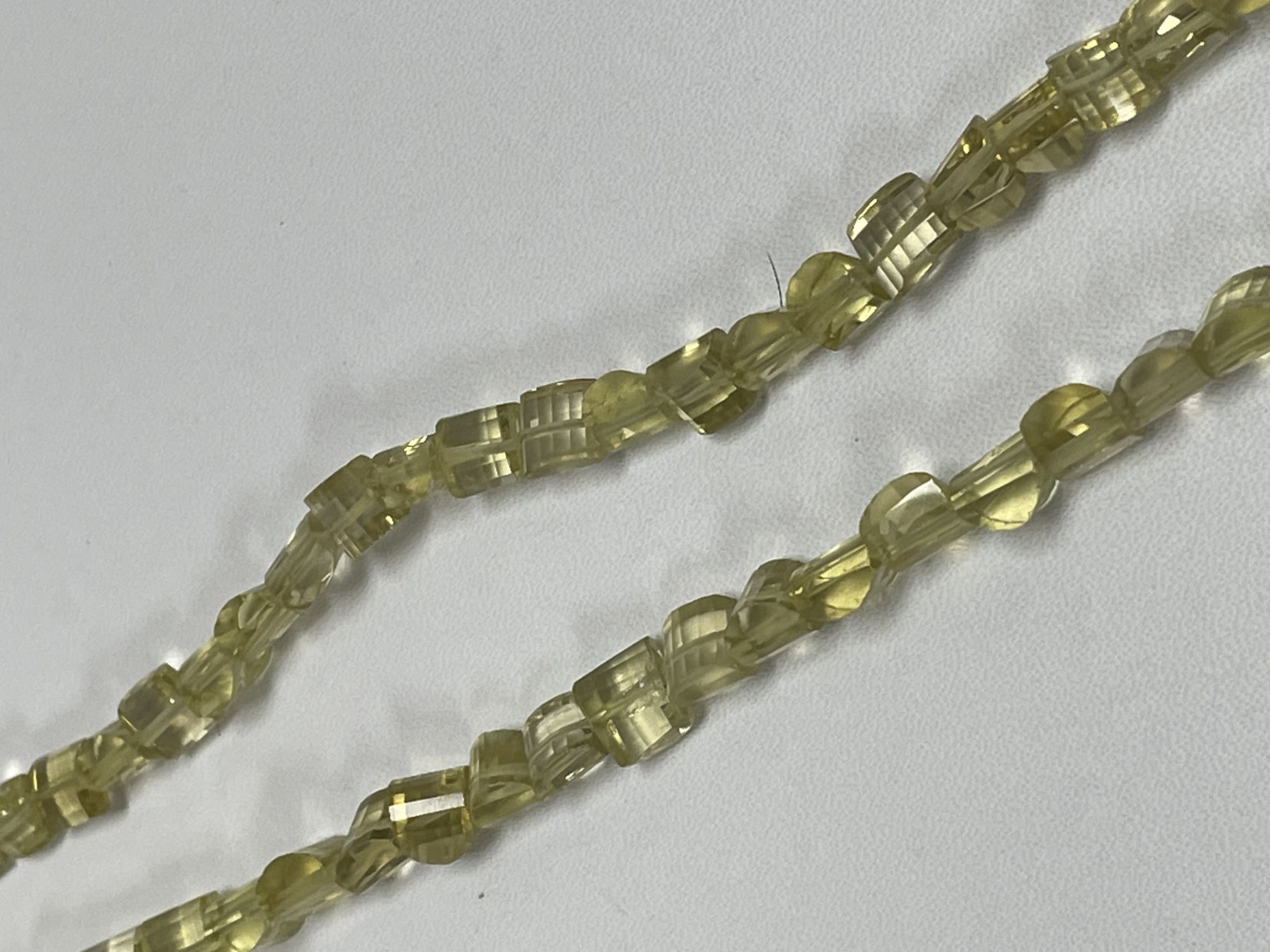 Lemon Quartz Funky Cut Faceted