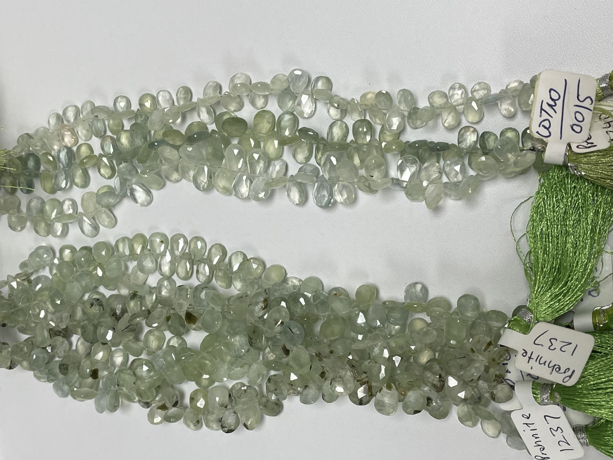 Prehnite Pear Faceted