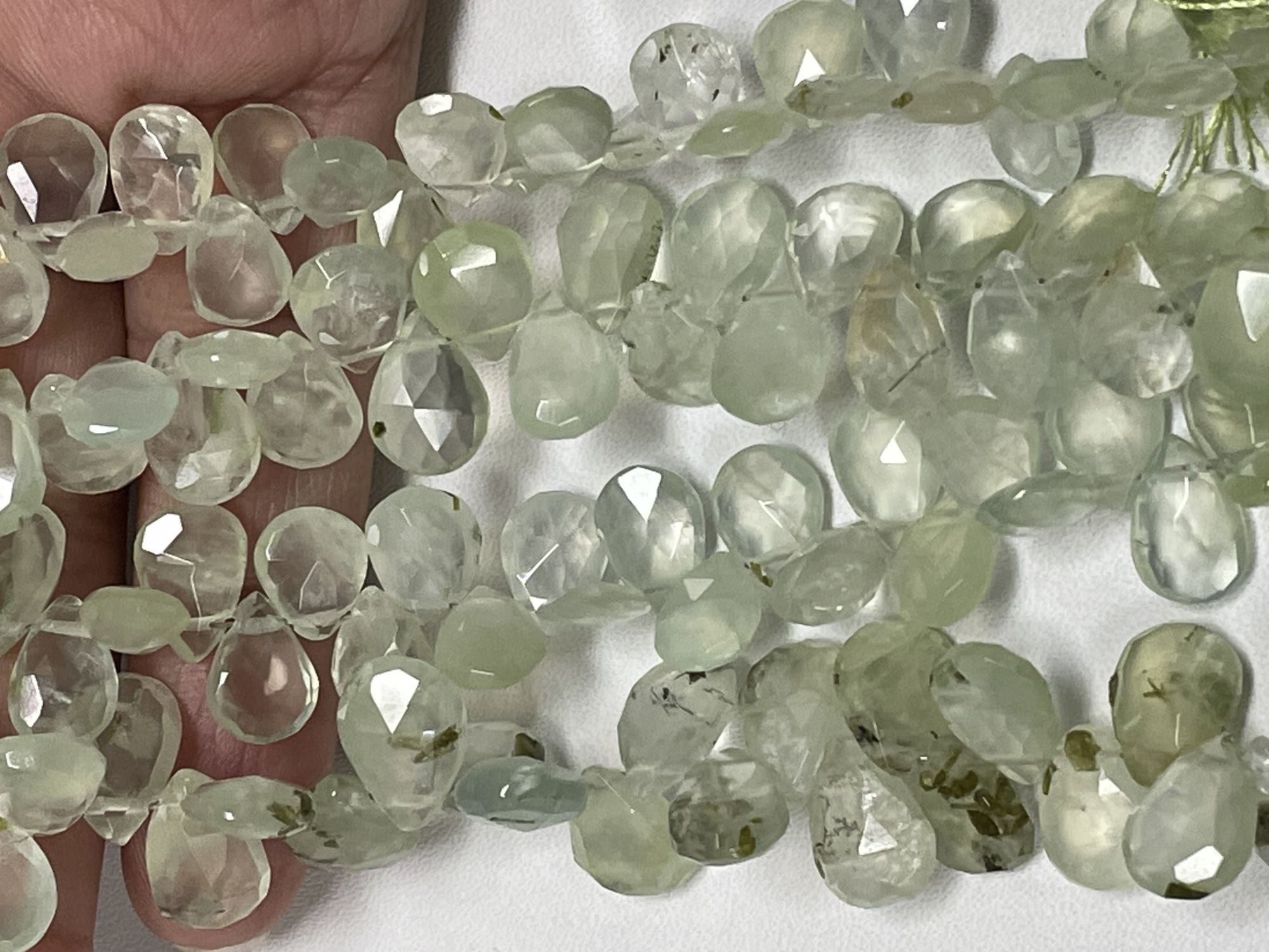 Prehnite Pear Faceted
