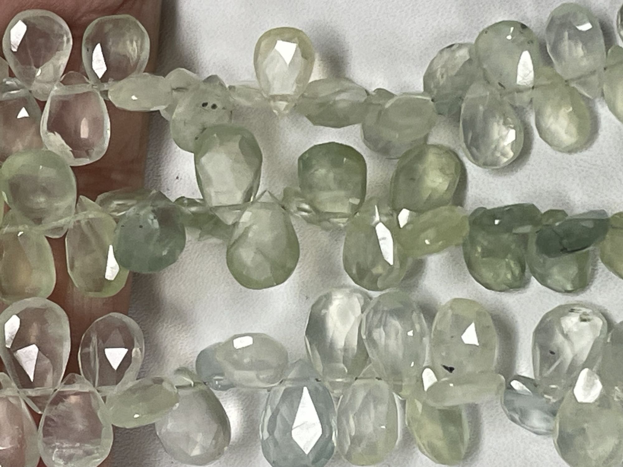 Prehnite Pear Faceted