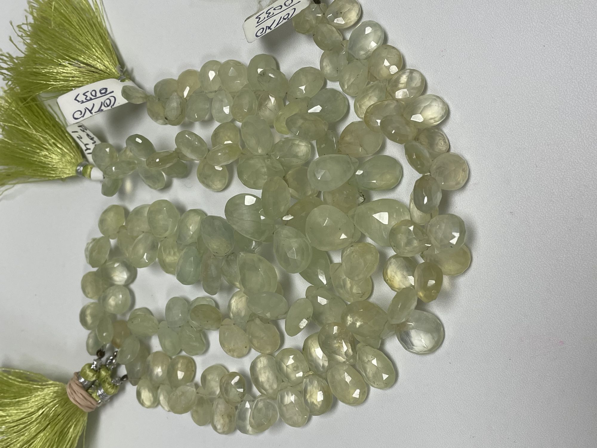 Prehnite Pear Faceted
