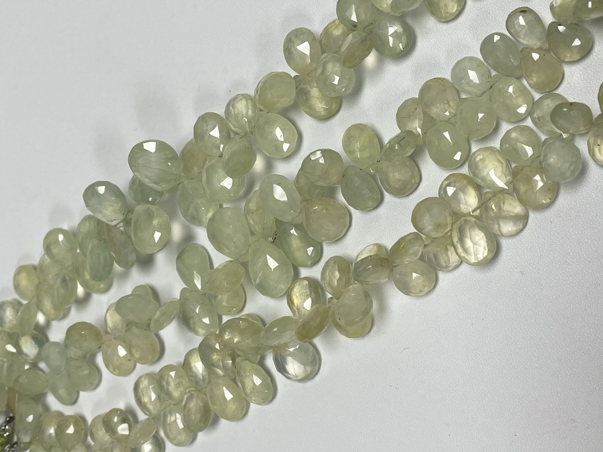 Prehnite Pear Faceted