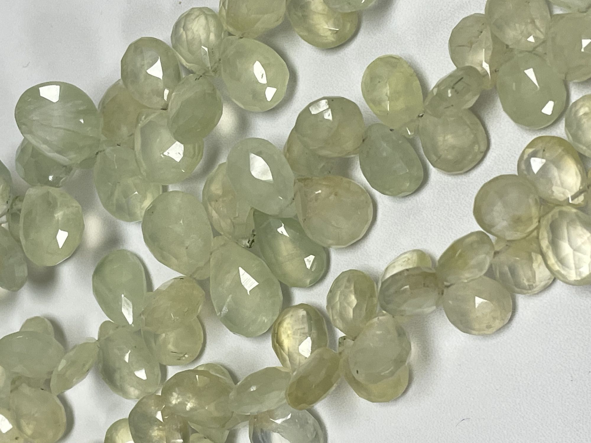 Prehnite Pear Faceted
