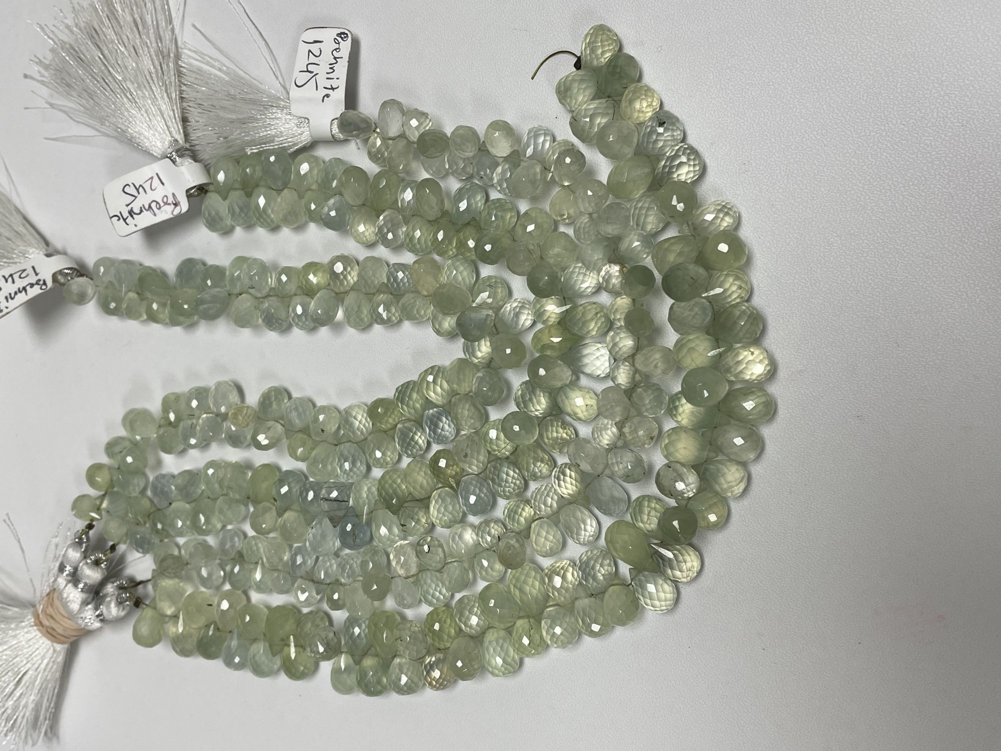 Prehnite Drop Faceted
