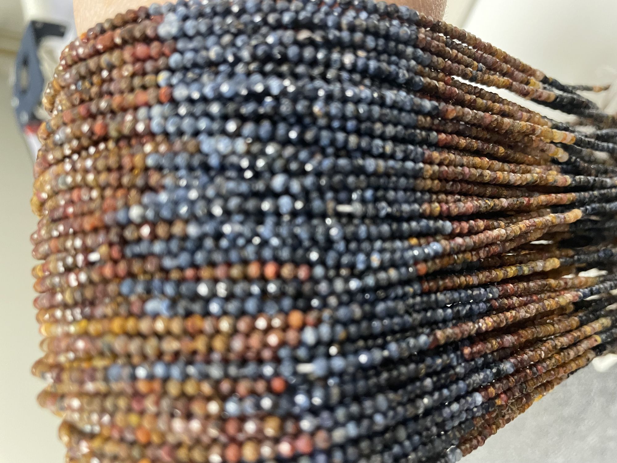 Pietersite Rondelle Faceted