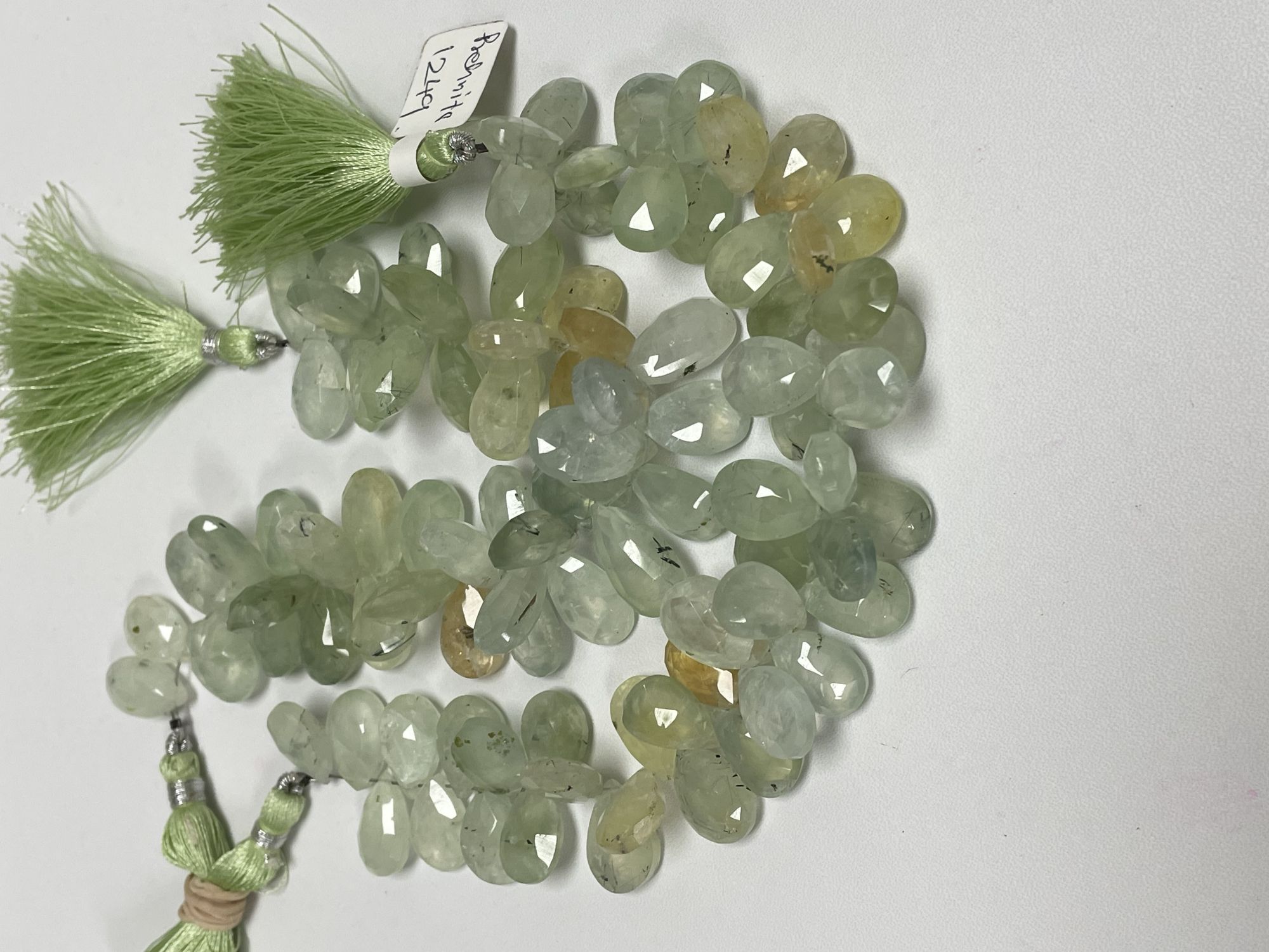 Prehnite Pear Faceted