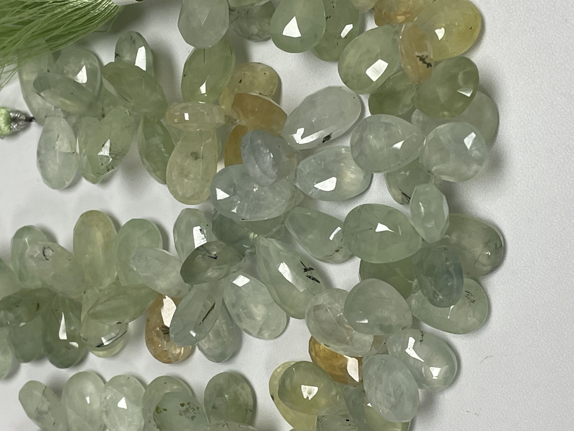 Prehnite Pear Faceted
