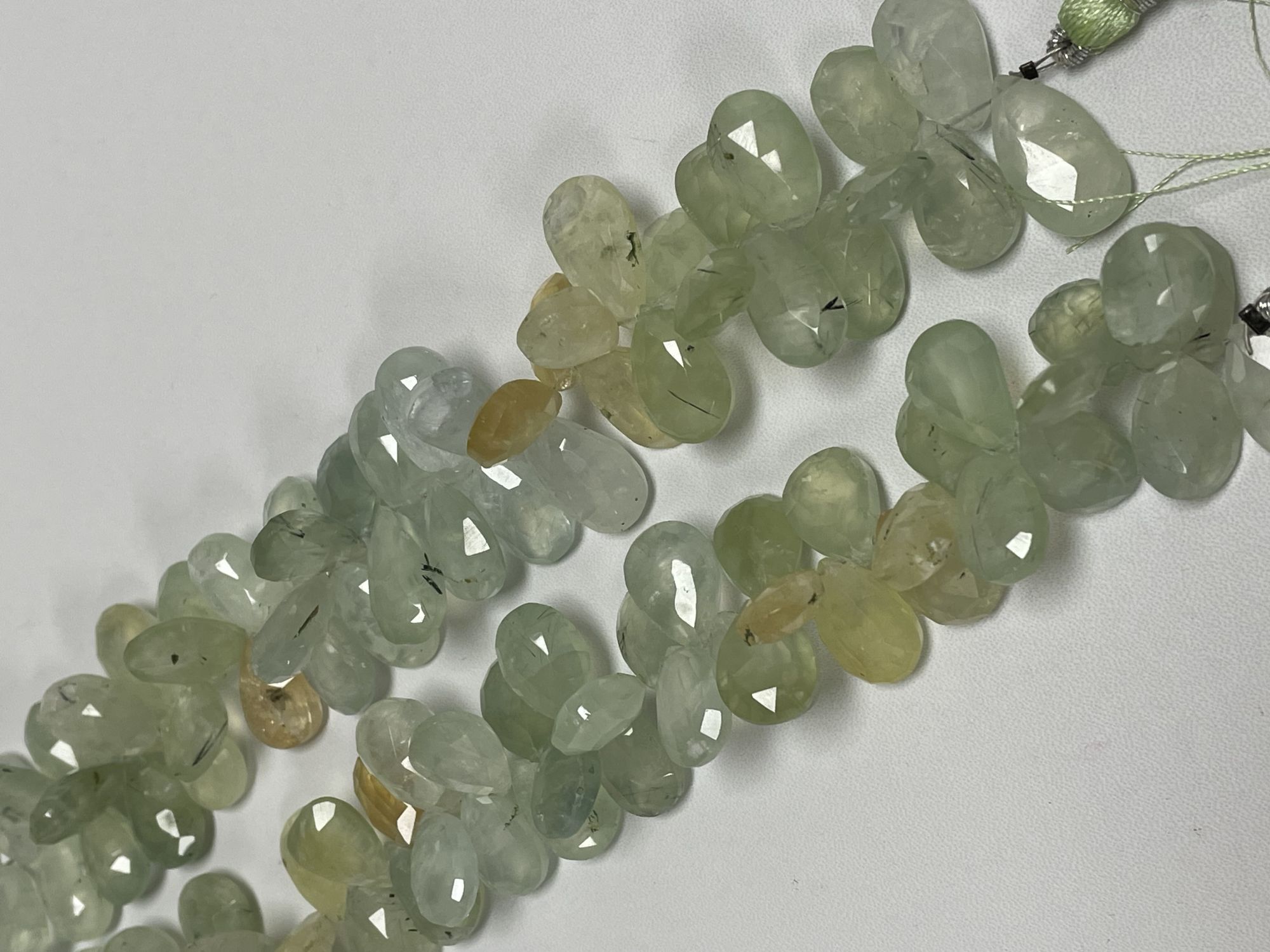 Prehnite Pear Faceted