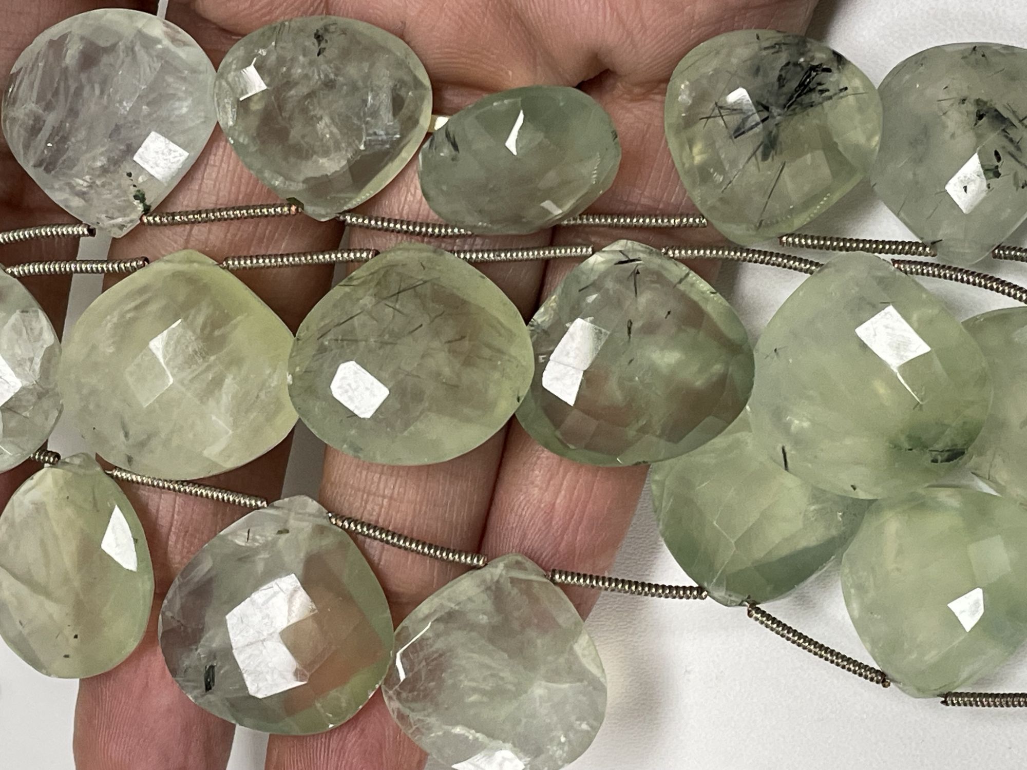 Prehnite Heart Faceted